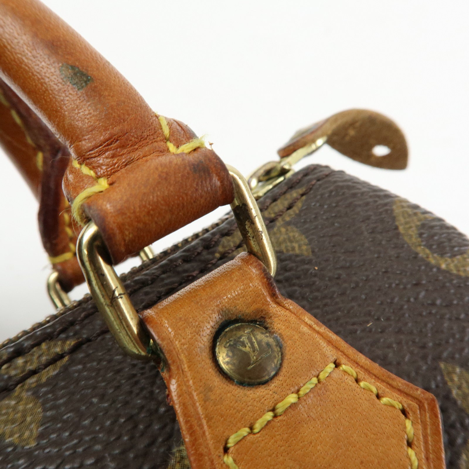Louis Vuitton Monogram Mini Speedy Hand Bag Brown M41534