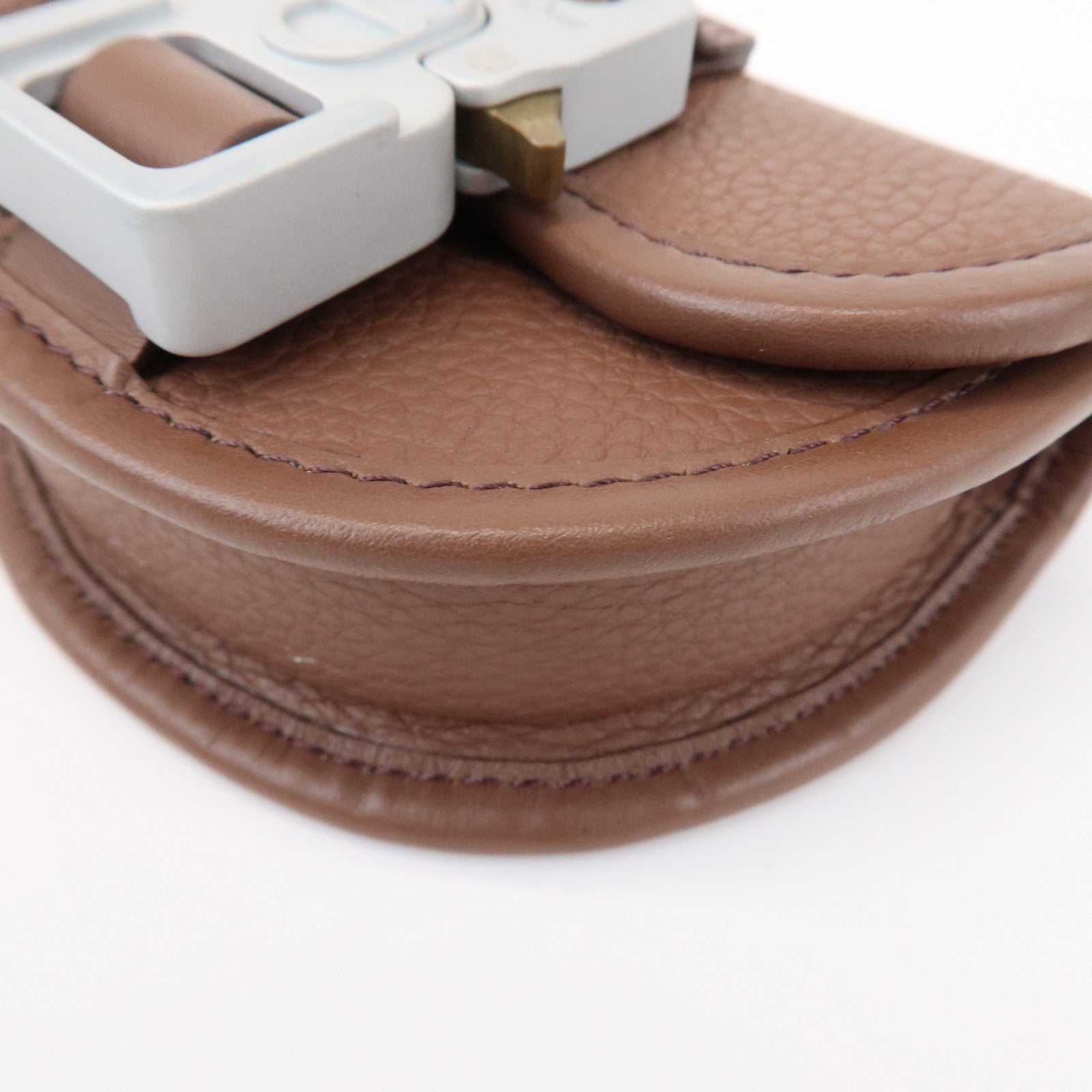 Christian Dior Leather Gallop Nano Pouch Coin Case Key Case Brown
