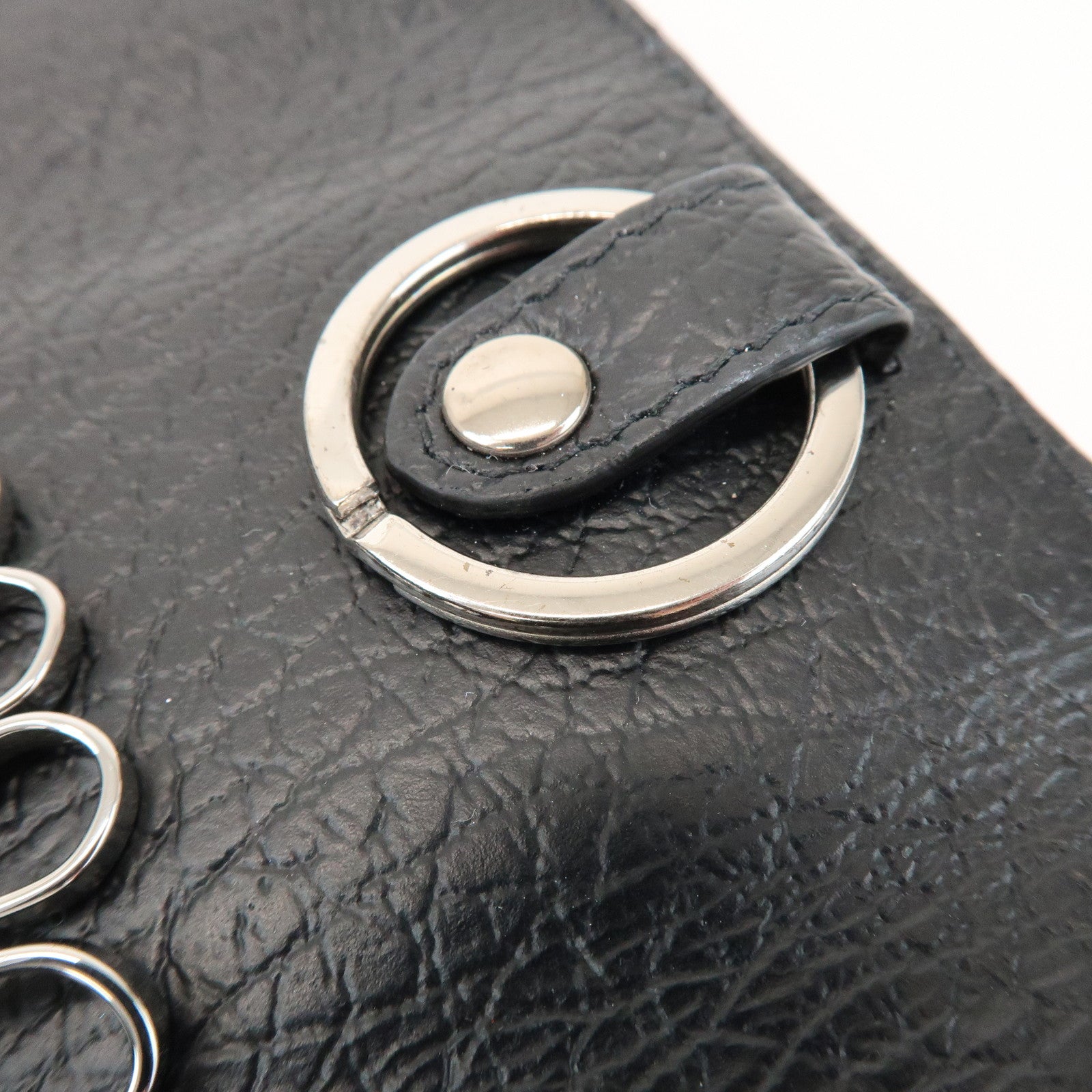 Maison Margiela Leather 6 hooks Key Case Key Holder Black