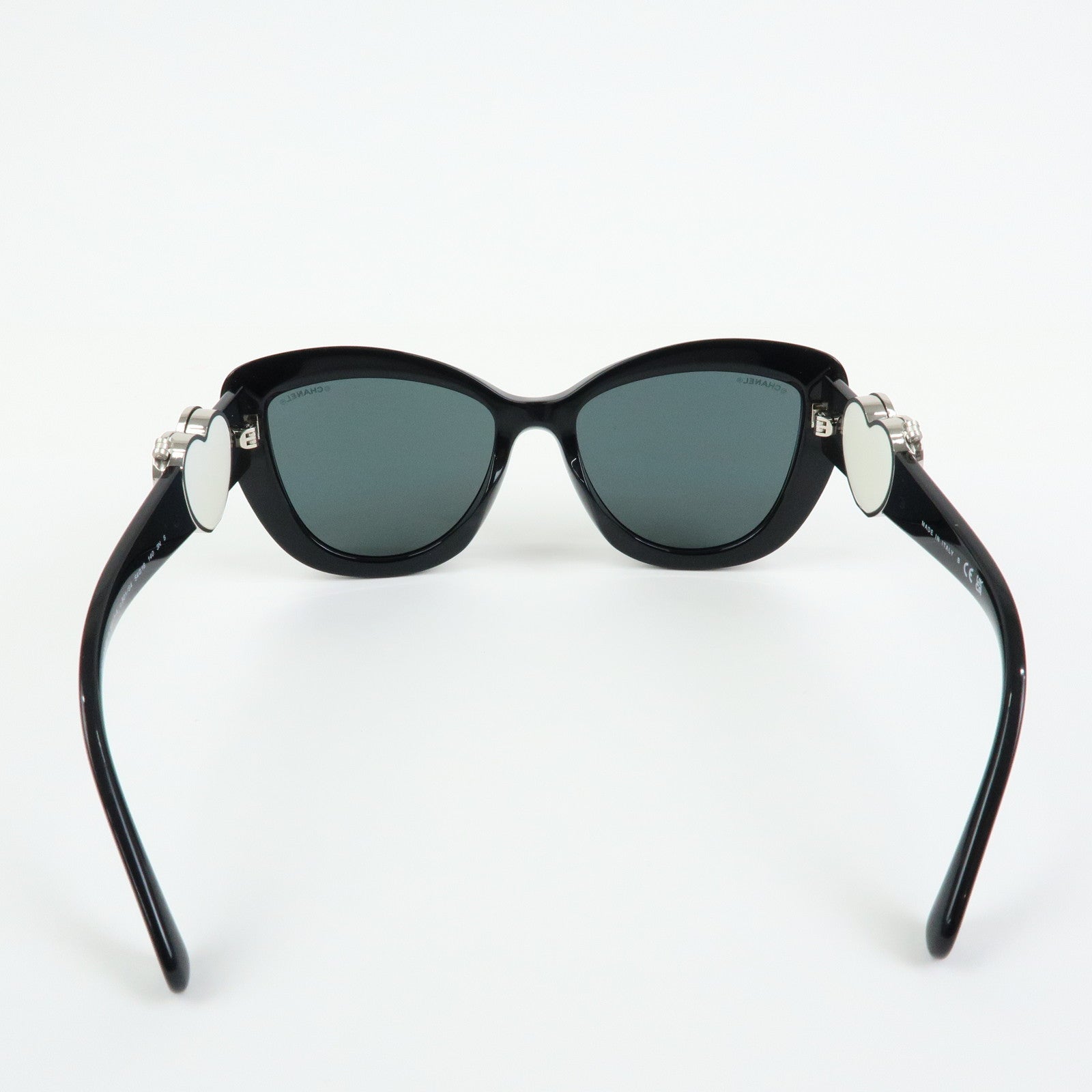 CHANEL COCO Mark Plastic Sunglasses 54▢18 140 3N S Black 5517A