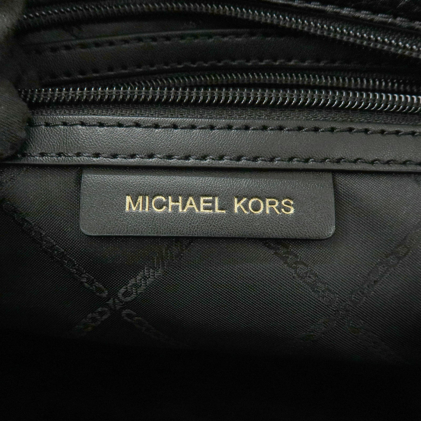MICHAEL KORS Bedford Leather Shoulder Bag Tote Bag Black