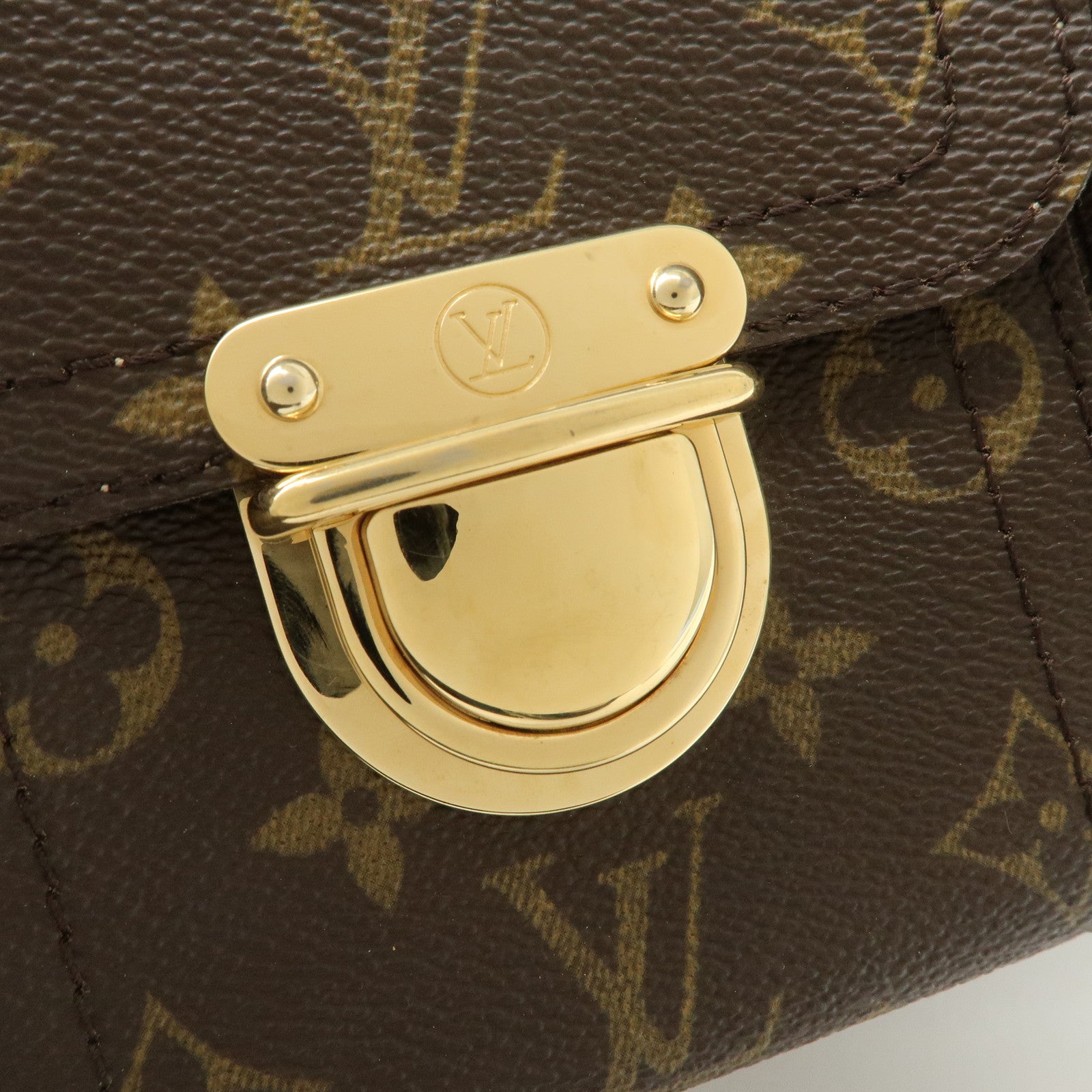 Louis Vuitton Monogram Manhattan PM Hand Bag M40026 Used