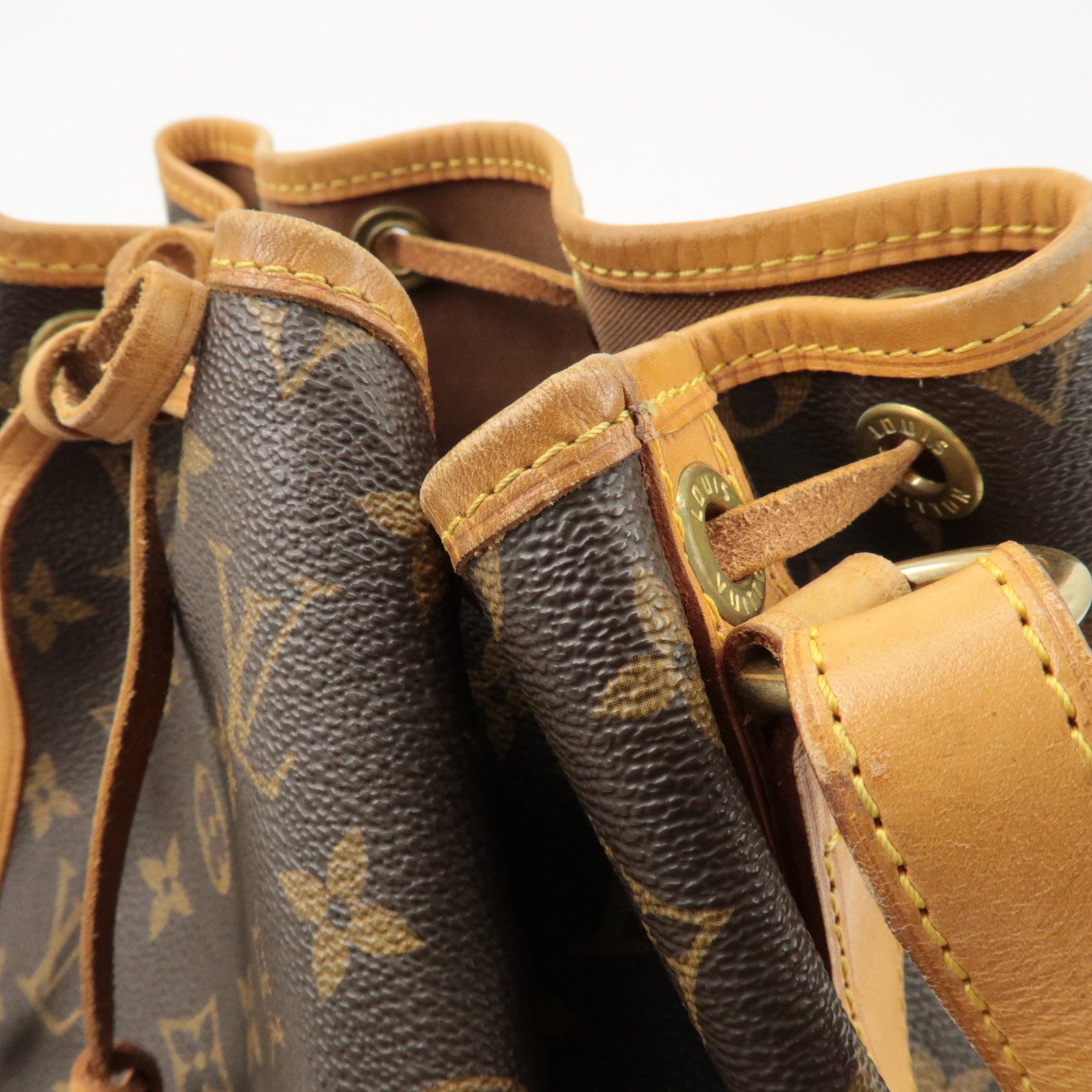 Louis Vuitton Monogram Noe Shoulder Bag Hand Bag Brown M42224 Used