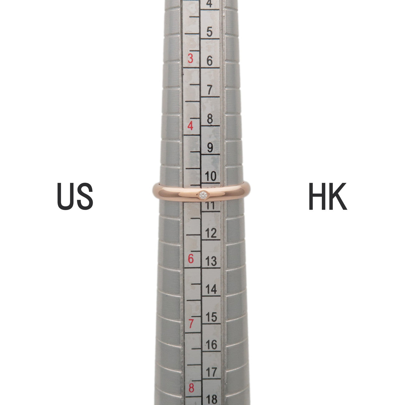 Cartier 1895 Wedding 1P Diamond Ring 2.6MM K18 750PG US5 EU49