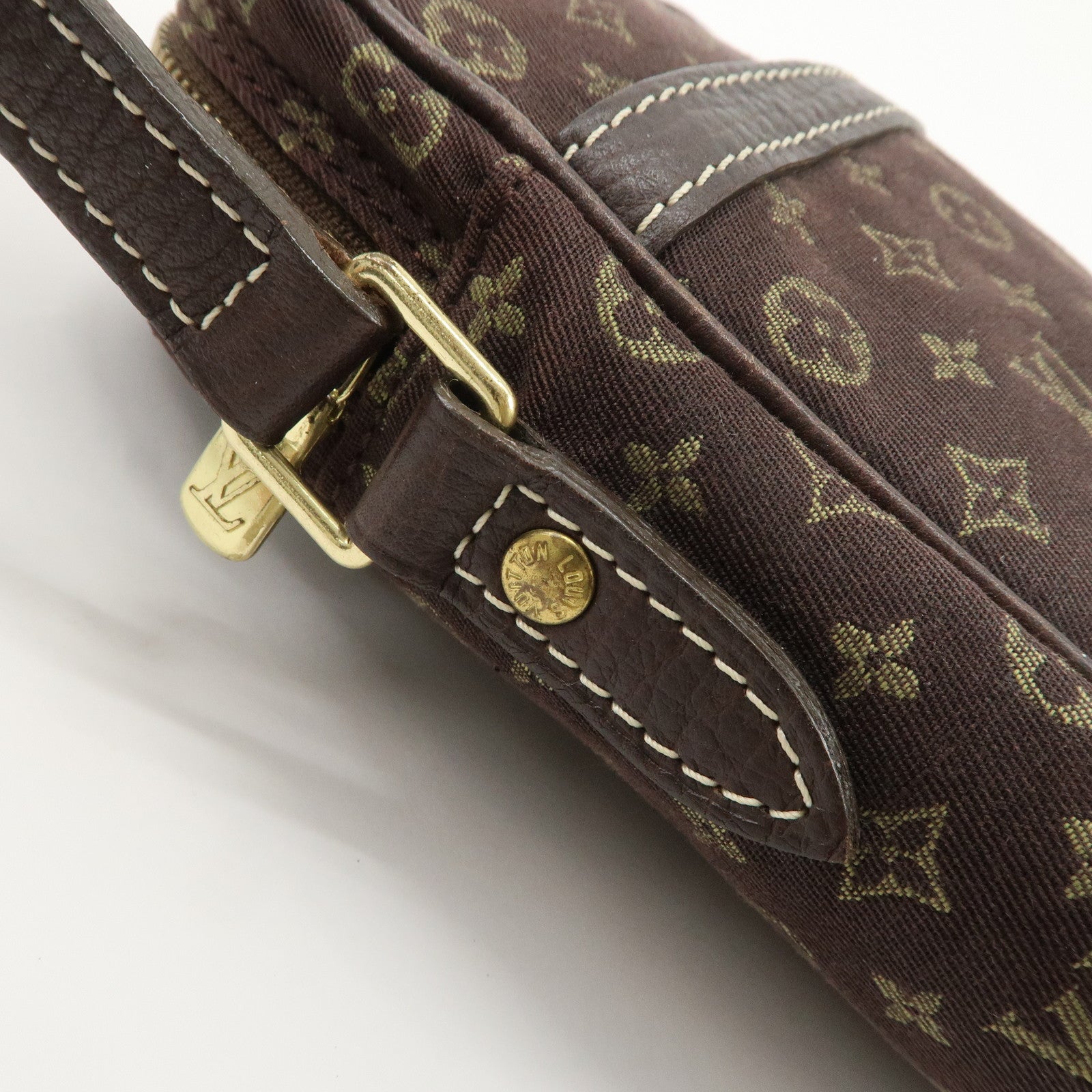 Louis Vuitton Monogram Mini Lin Danube Shoulder Bag Brown M95228