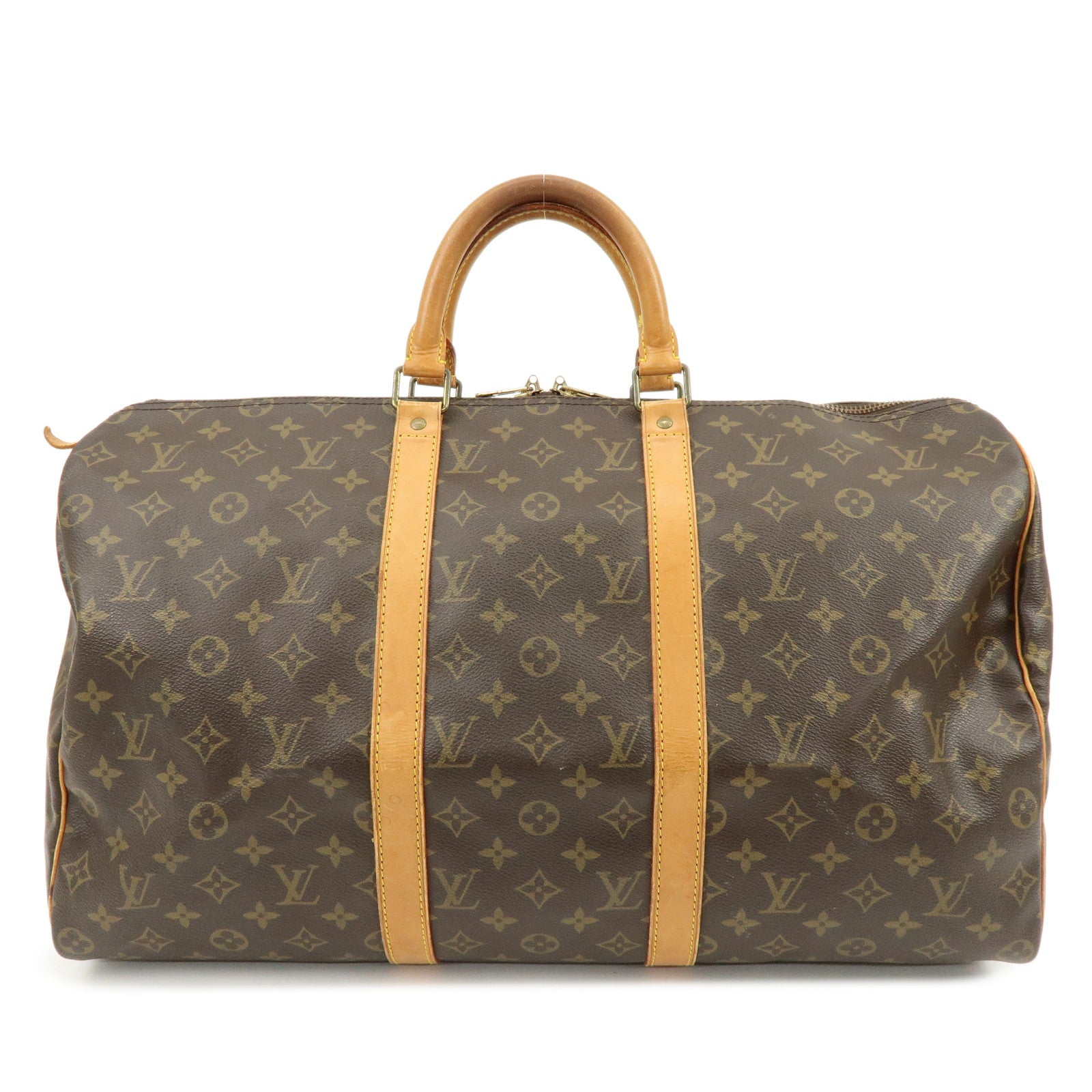Louis Vuitton Monogram Keep All 50 Boston Bag Brown M41426