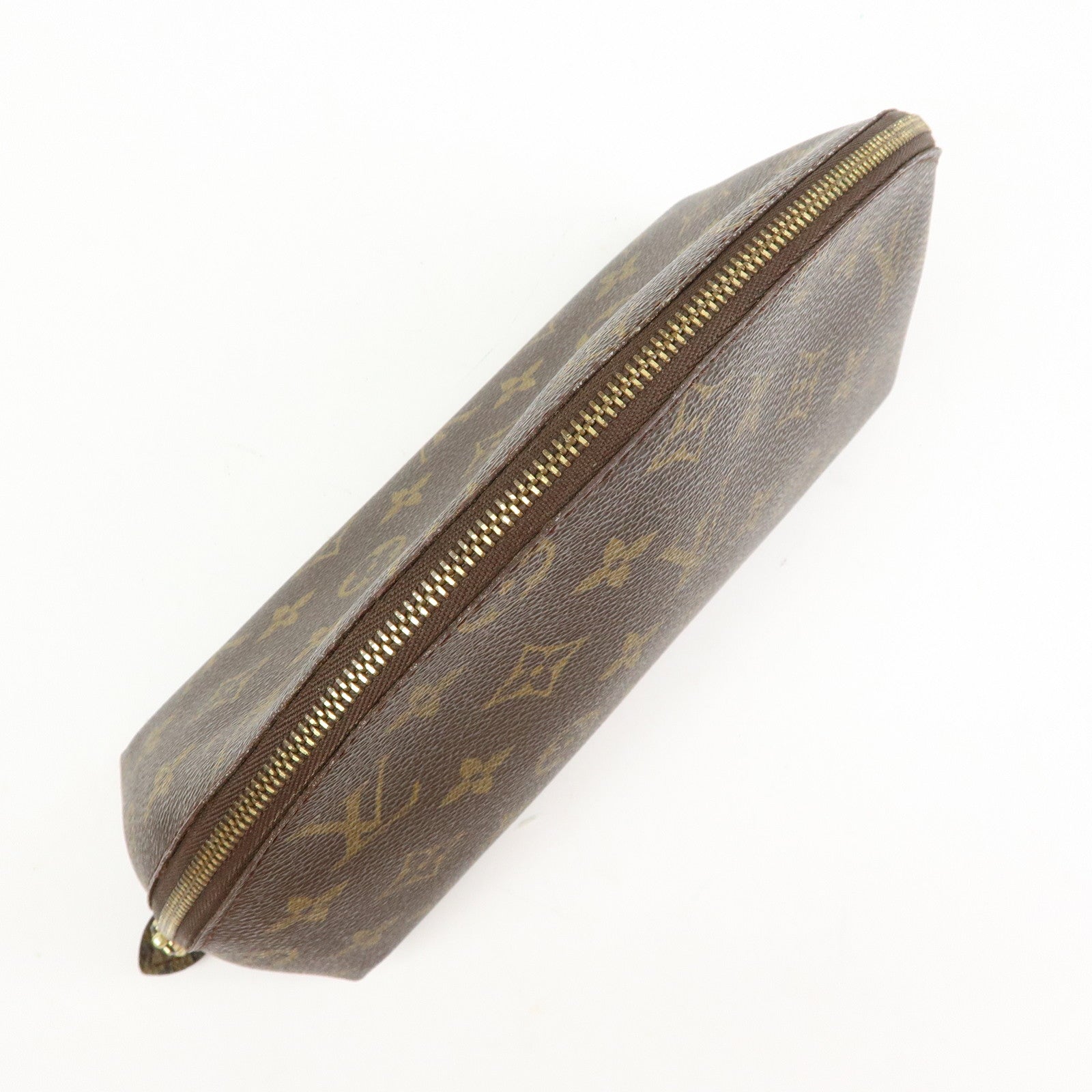 Louis Vuitton Monogram Trousse Demi Ronde Pouch M47520
