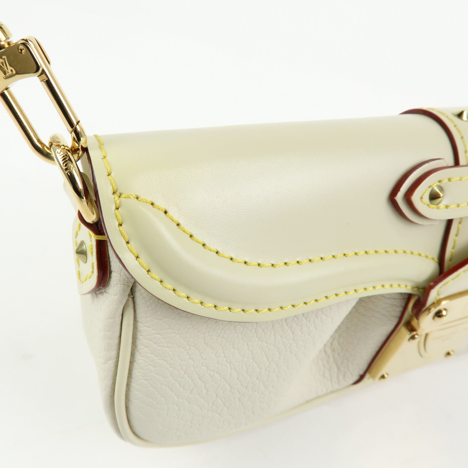 Louis Vuitton Suhali Le Precieux Leather Hand Bag Blanc M91774