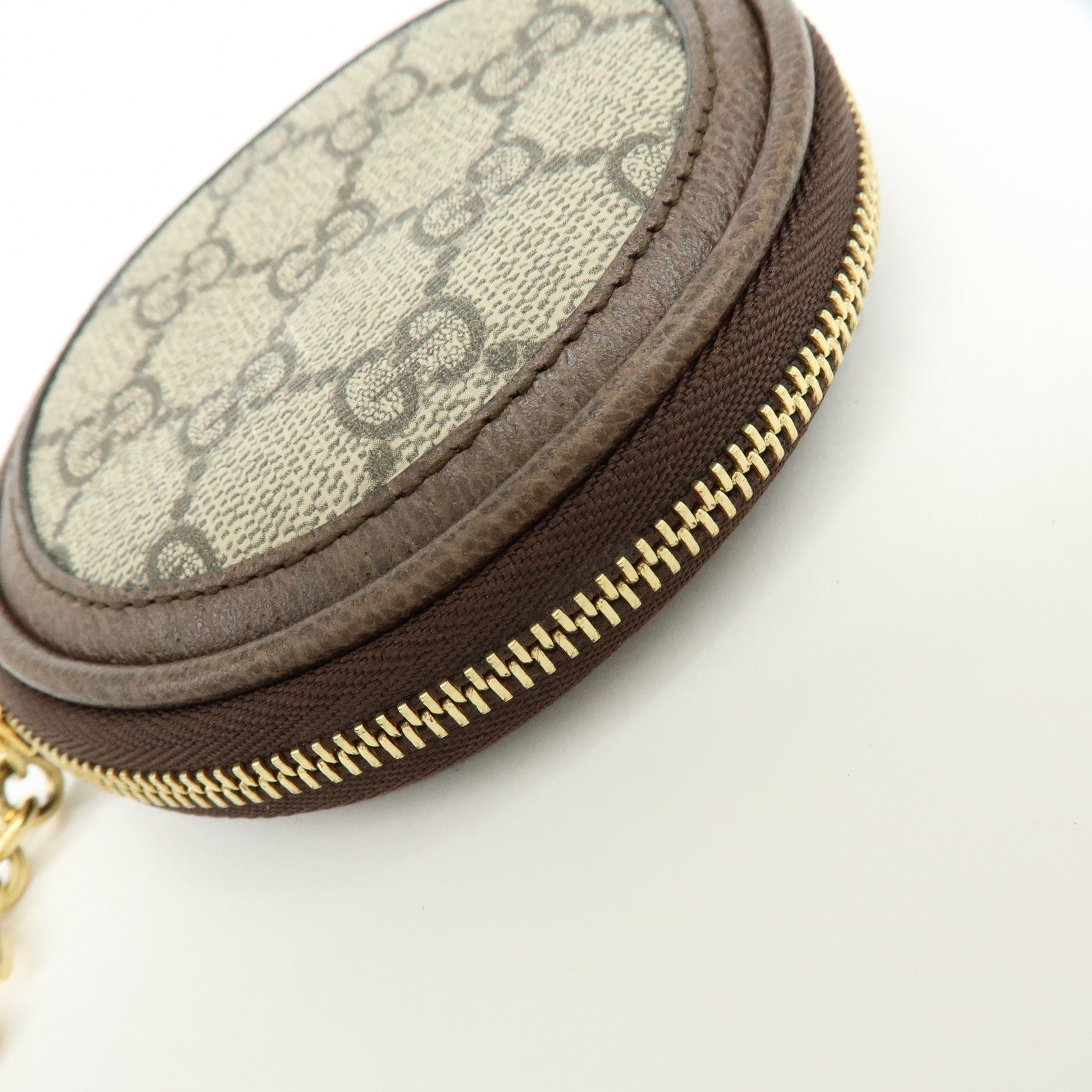 GUCCI Ophidia Sherry GG Supreme Leather Key Case Coin Case 574840