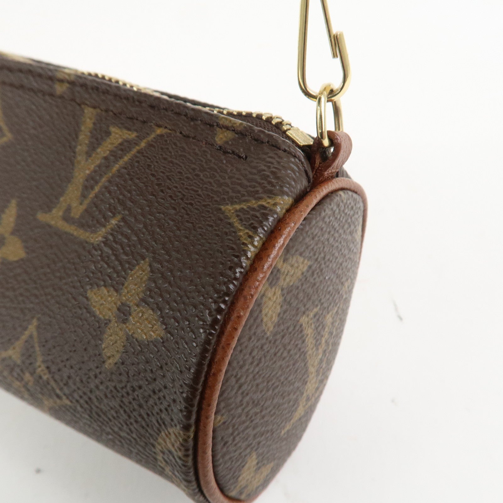 Louis Vuitton Monogram Mini Pouch for Papillon Bag Old Style Brown