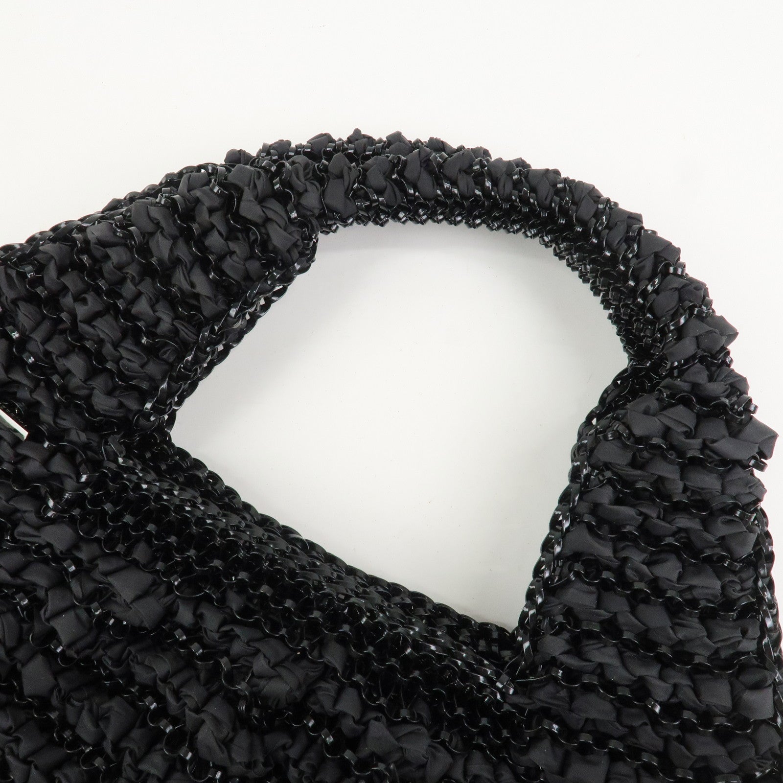ANTEPRIMA PVC Nylon Hand Bag Shoulder Bag Black