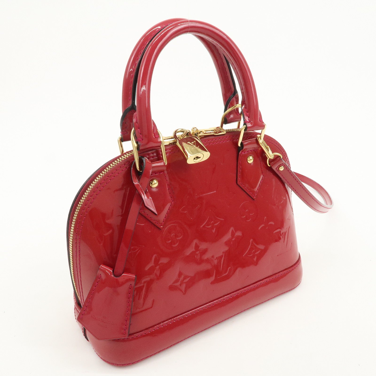 Louis Vuitton Monogram Vernis Alma BB 2Way Bag Rose Indien M91771