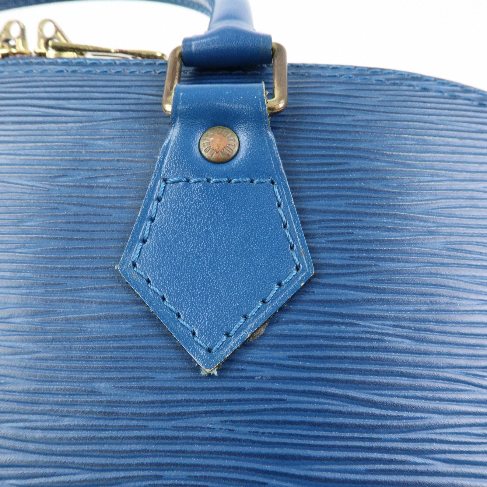 Louis Vuitton Epi Leather Alma Hand Bag Toledo Blue M52145