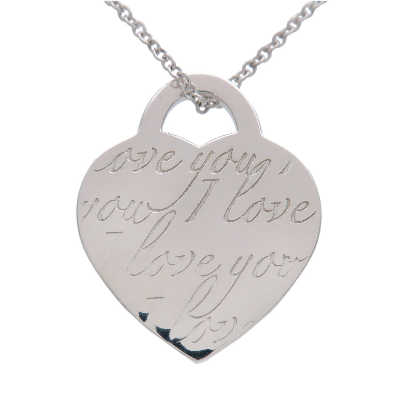Tiffany & Co Notes Heart Tag Necklace SV925 Silver