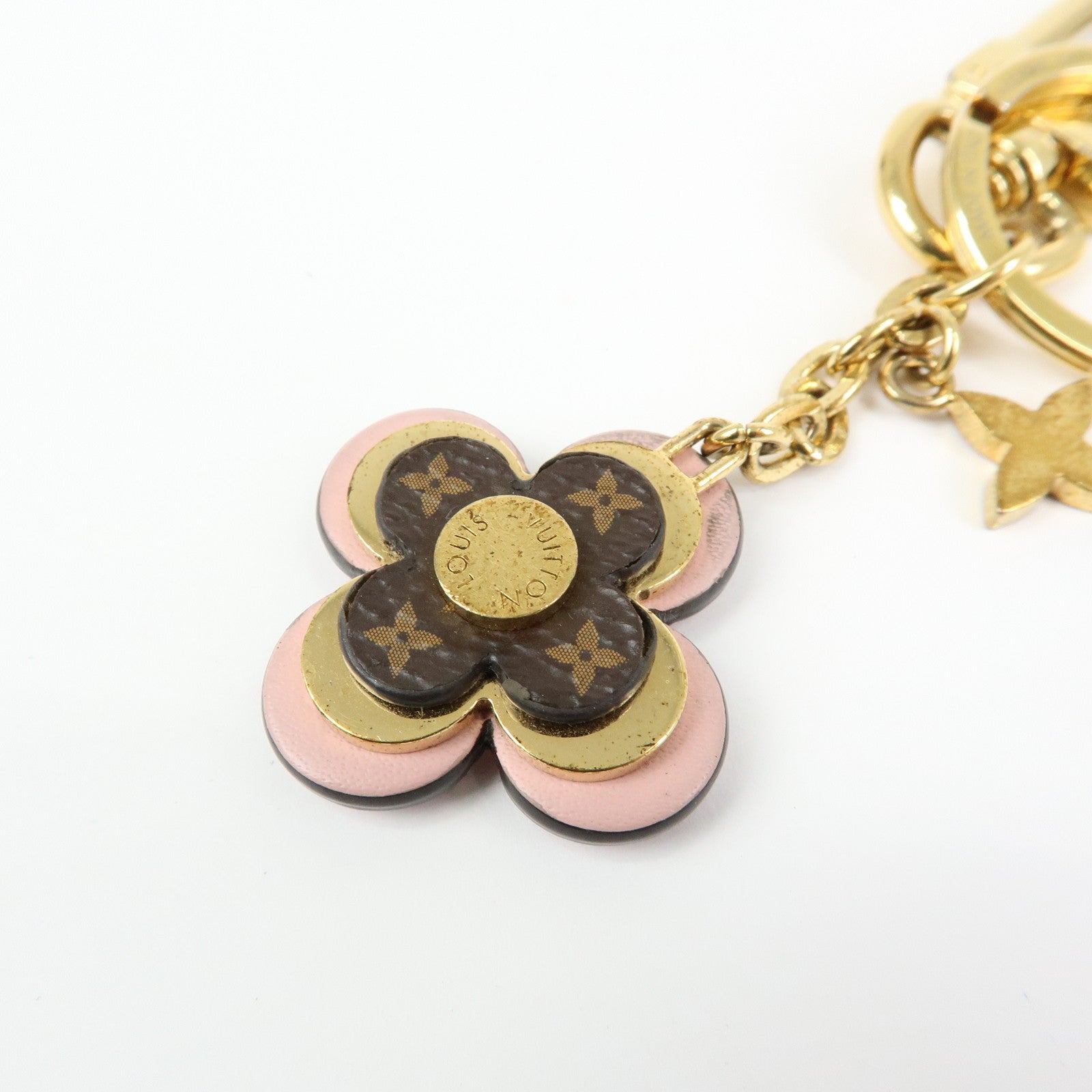 Louis Vuitton Porte Cles Blooming Flower BB Bag Charm Pink M63085