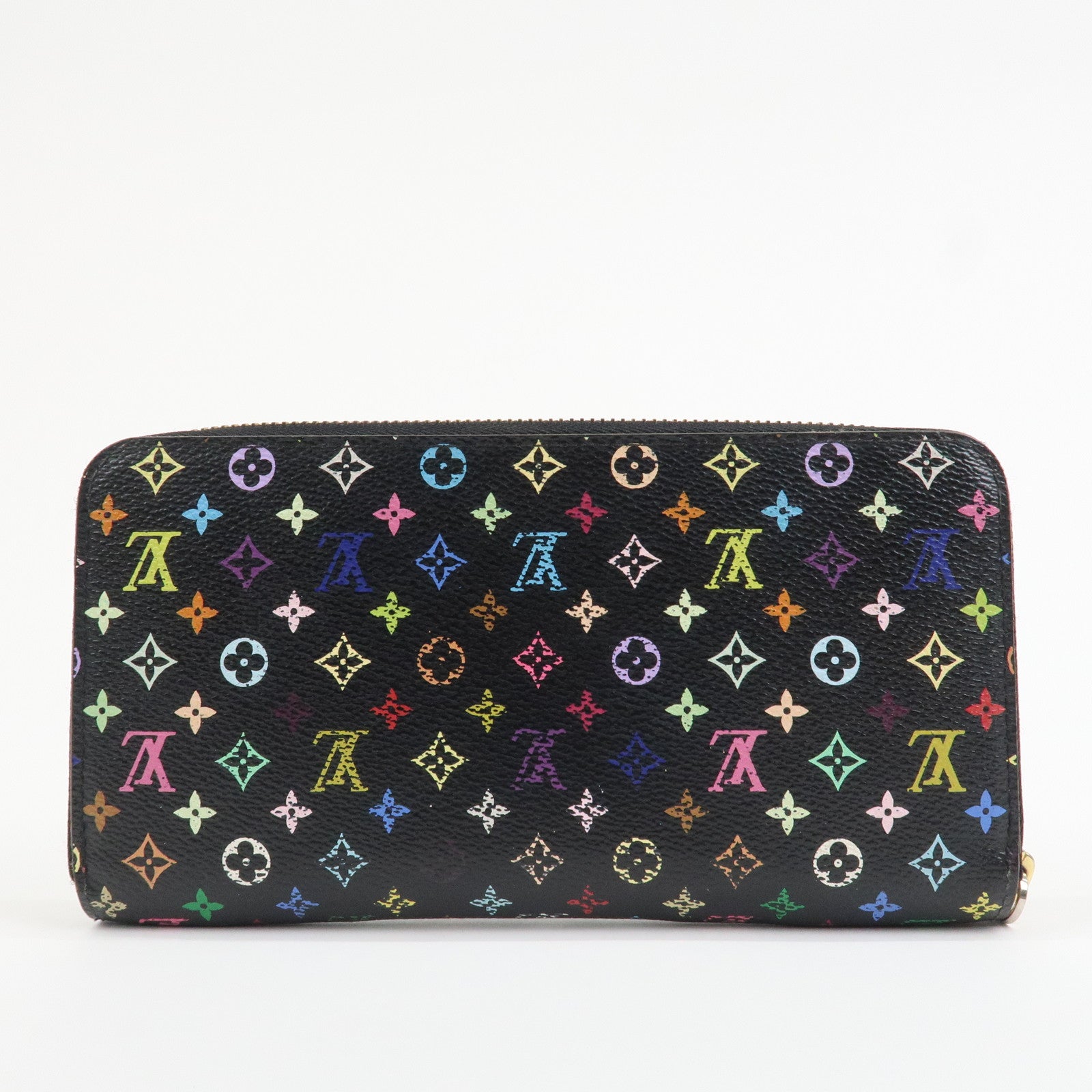 Louis Vuitton Monogram Multicolor Zippy Wallet Long Wallet Noir M60243