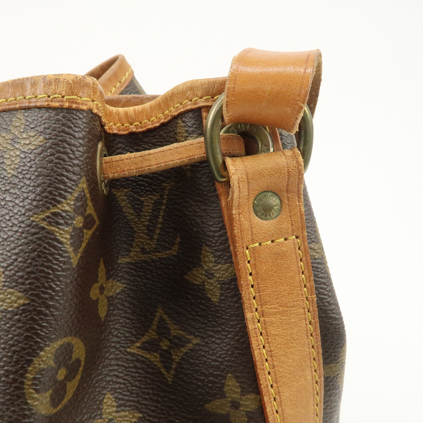 Louis Vuitton Monogram Canvas Petit Noe Shoulder Bag Brown M42226