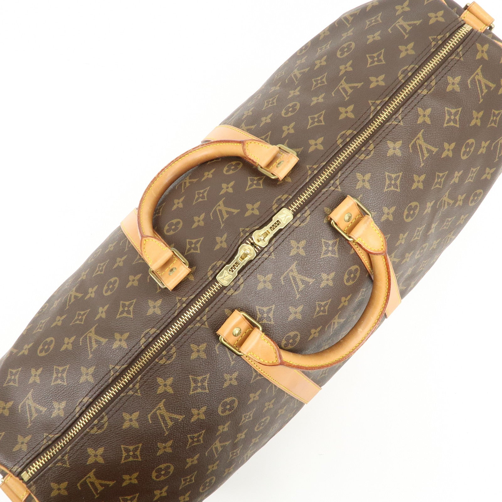 Louis Vuitton Monogram Keep All Bandouliere 55 Boston Bag M41414
