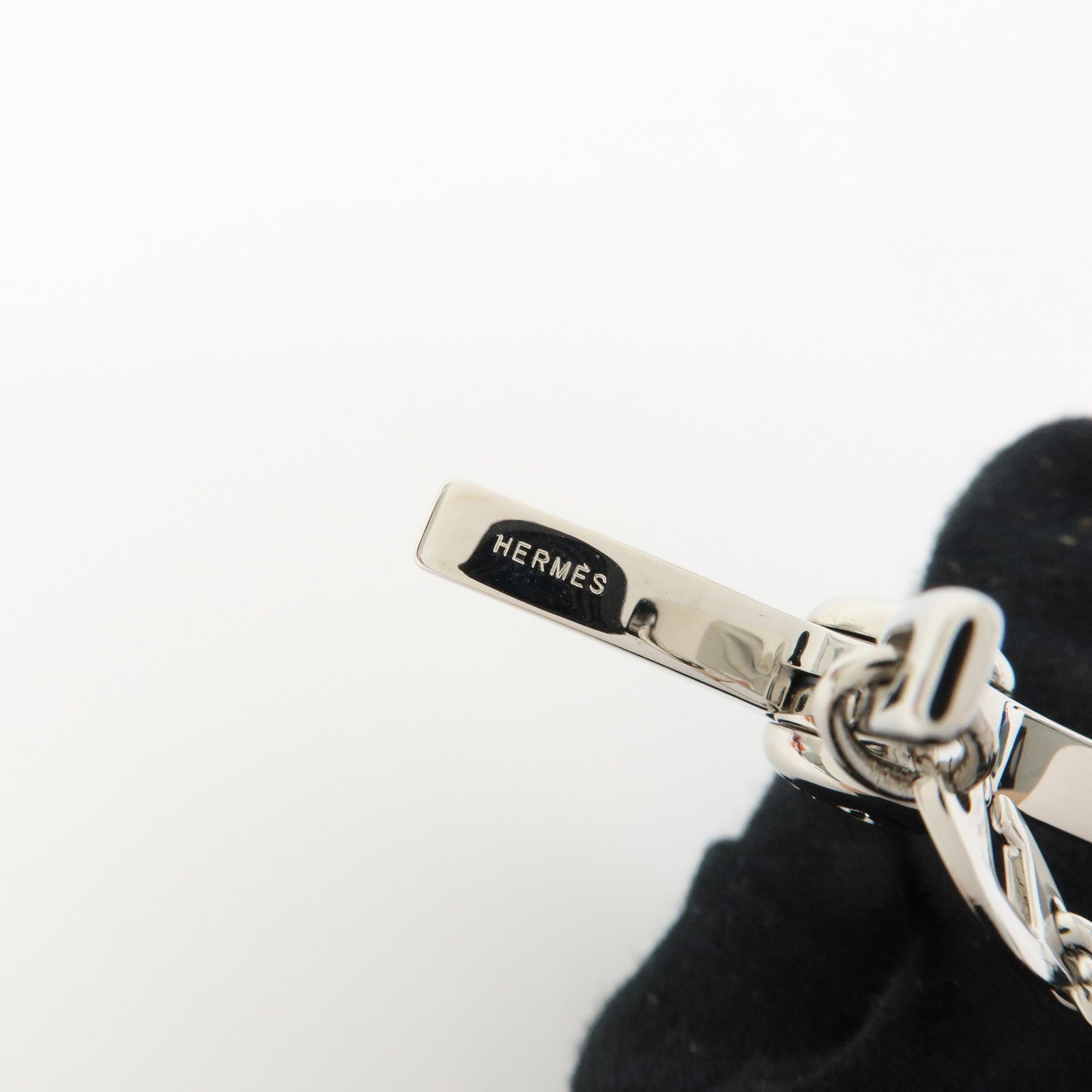 HERMES Filou Metal Glove Clip Glove Holder Glove Clip Palladium