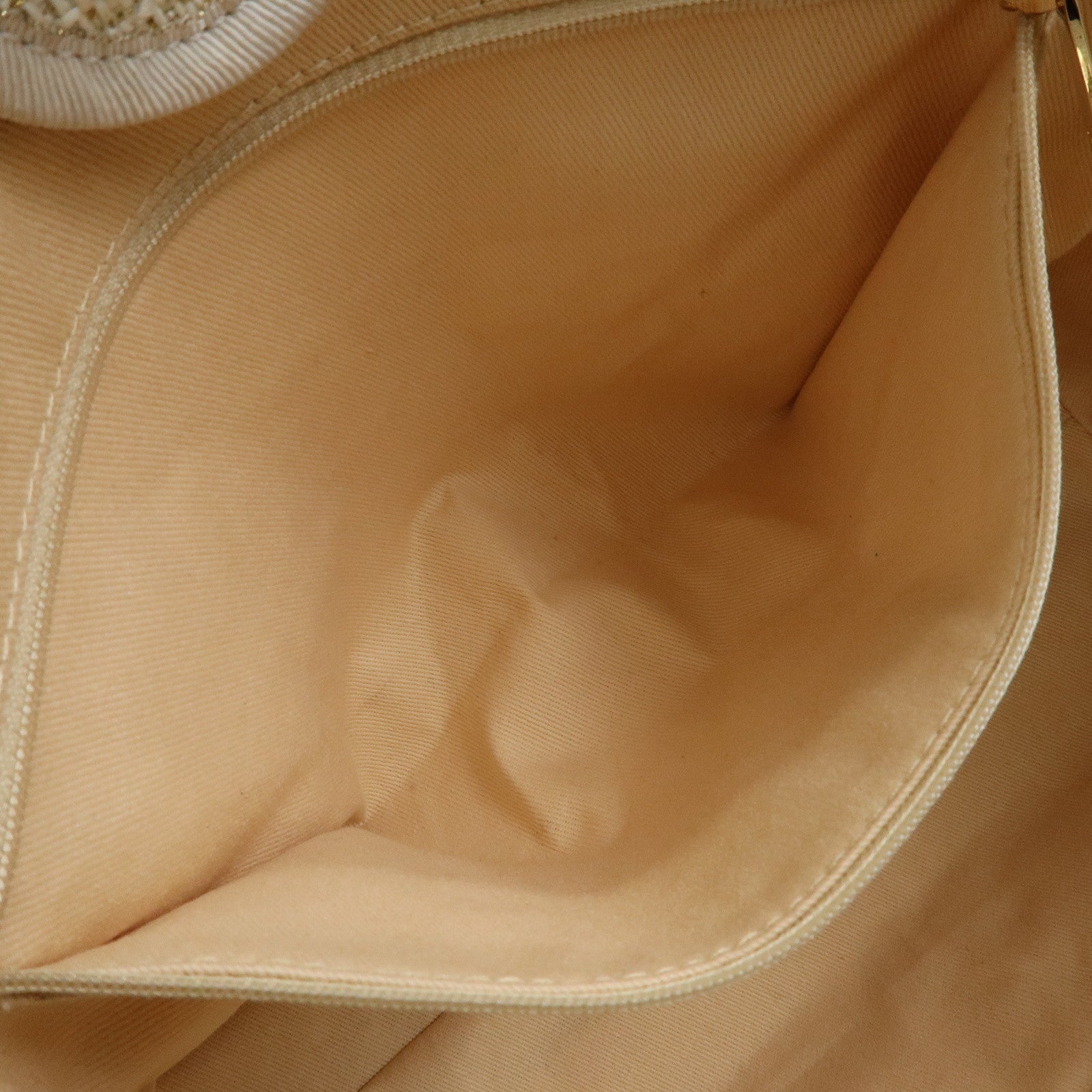 CHANEL Deauville MM Straw Leather Tote Shoulder Bag White A67001