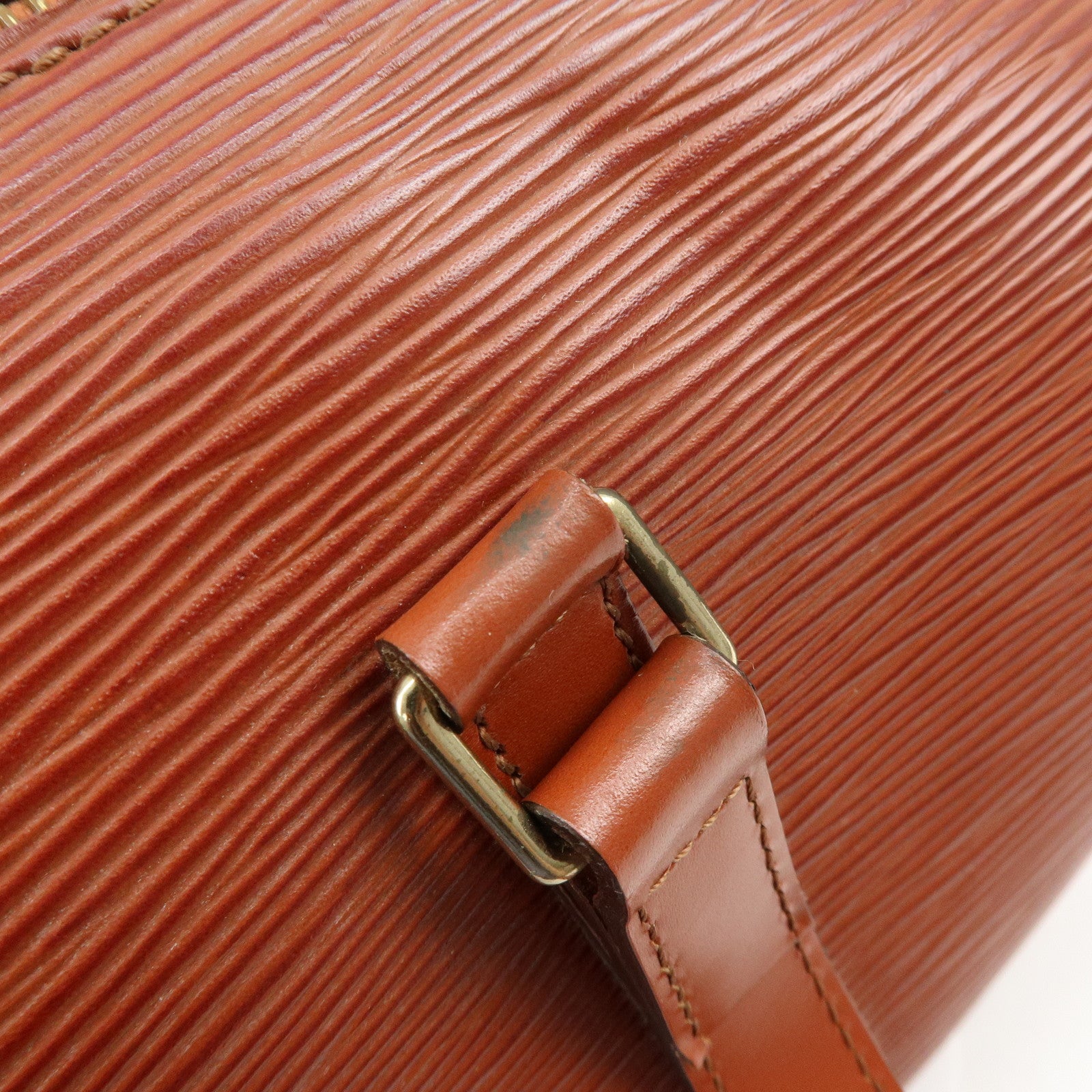 Louis Vuitton Epi Soufflot Leather Hand Bag Kenya Brown M52223