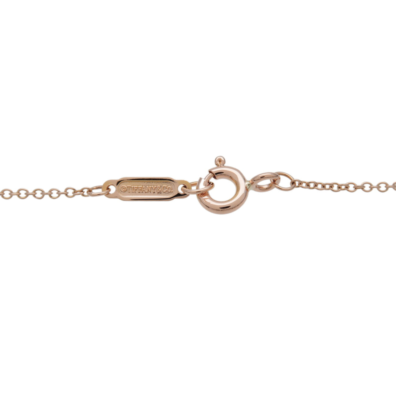 Tiffany & Co Heart Key Necklace 750PG K18PG Rose Gold