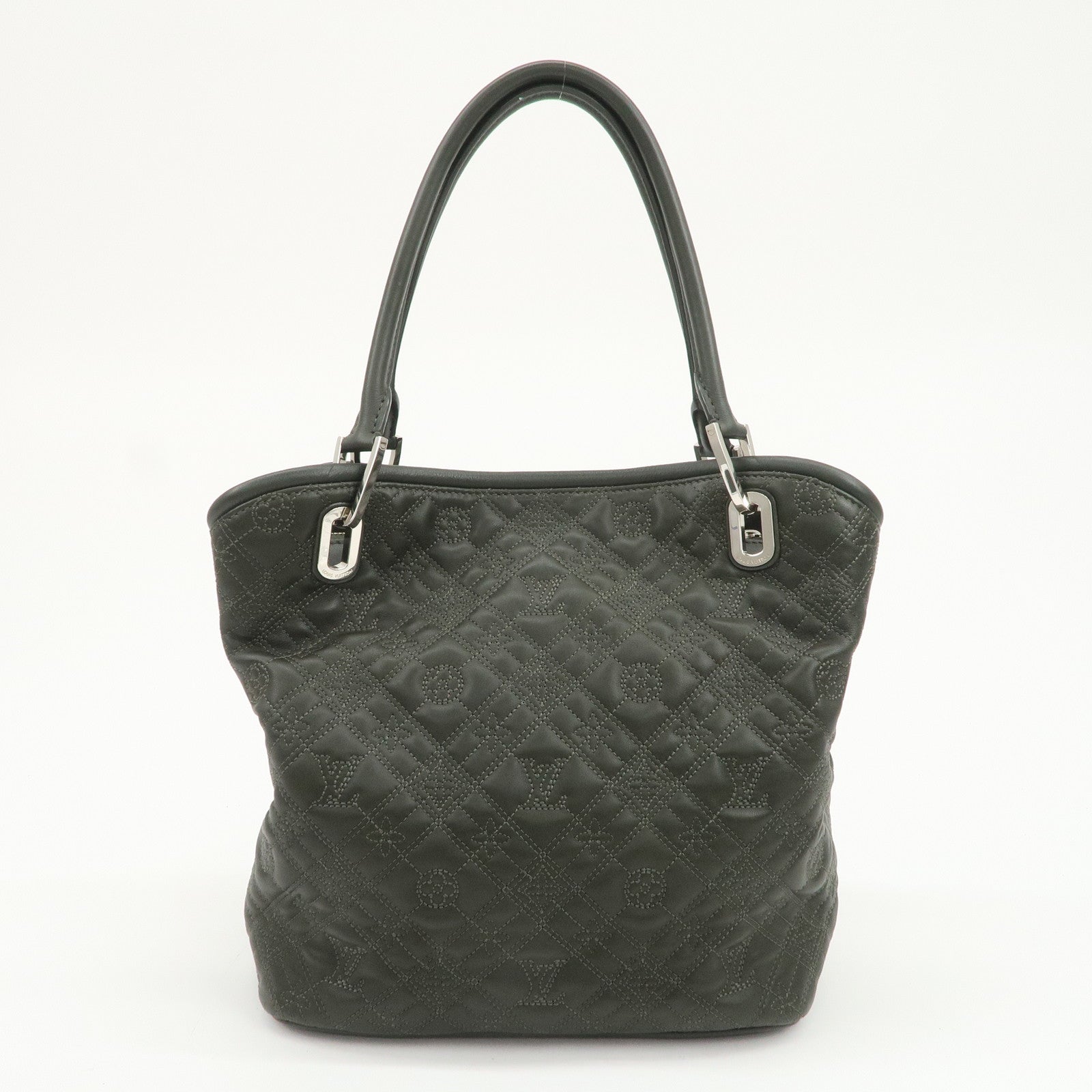 Louis Vuitton Monogram Antheia PM Leather Hand Bag Dark Green