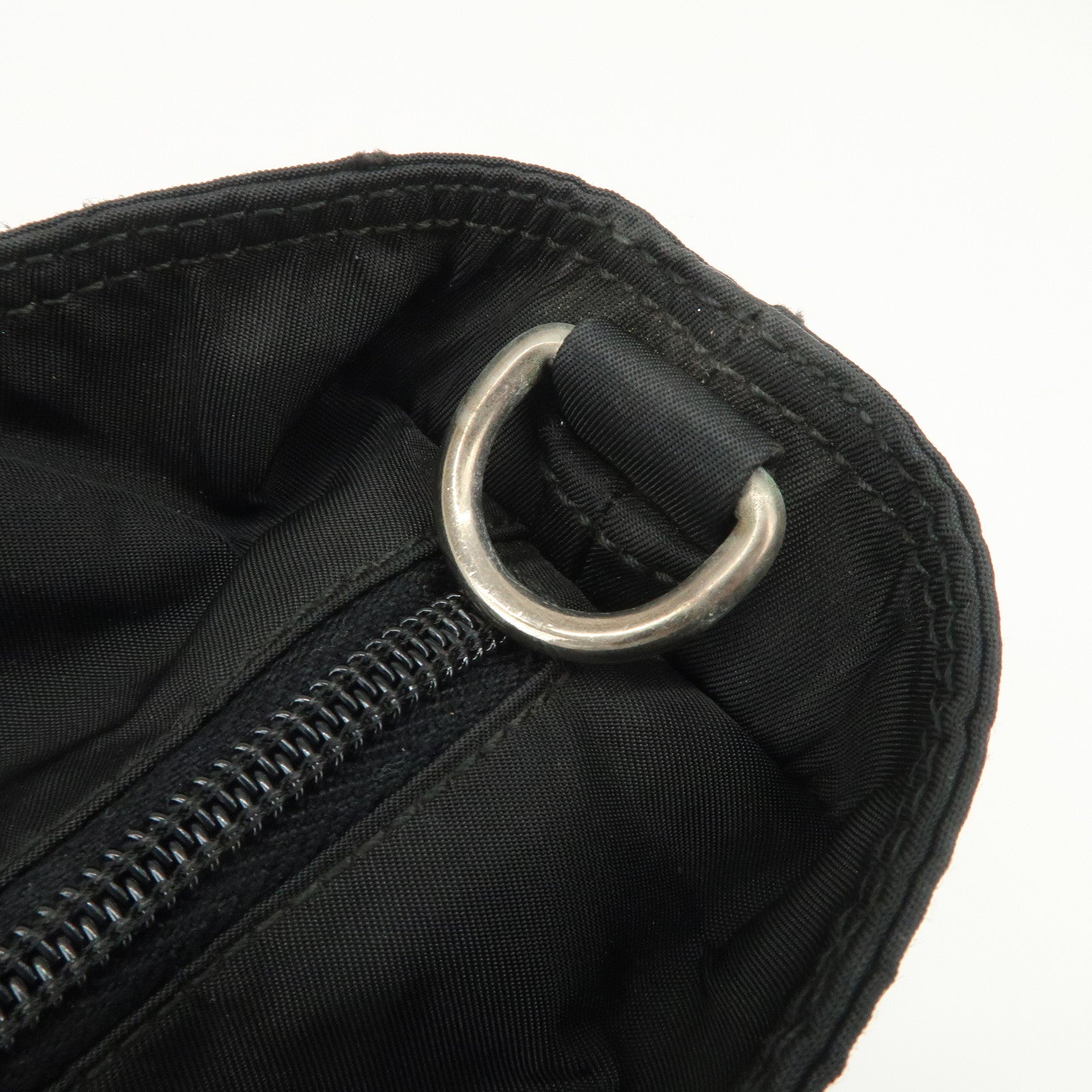 PRADA Nylon Leather 2Way Bag Hand Bag Shoulder Bag Black BR3228