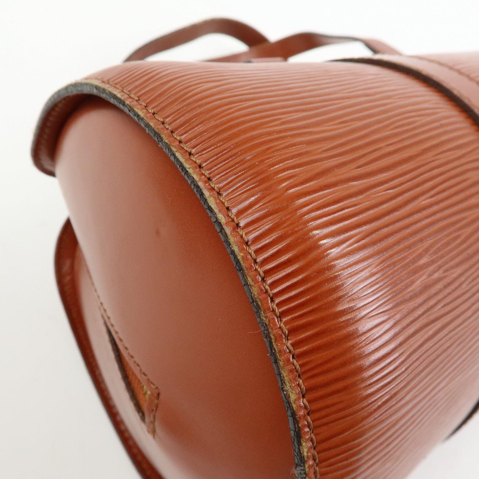 Louis Vuitton Epi Leather Soufflot Hand Bag Kenya Brown M52223