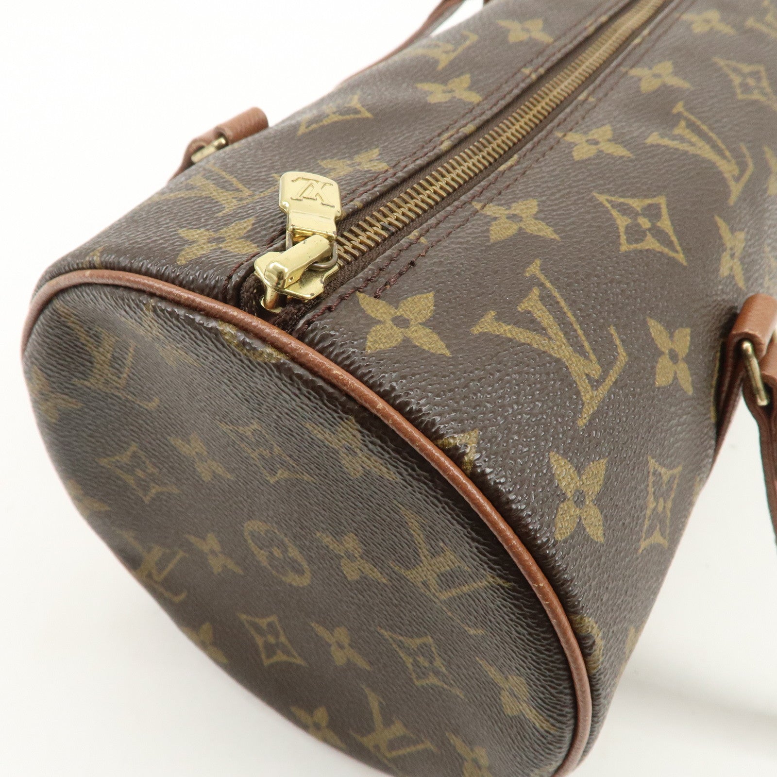 Louis Vuitton Monogram Papillon 30 Hand Bag Brown M51365
