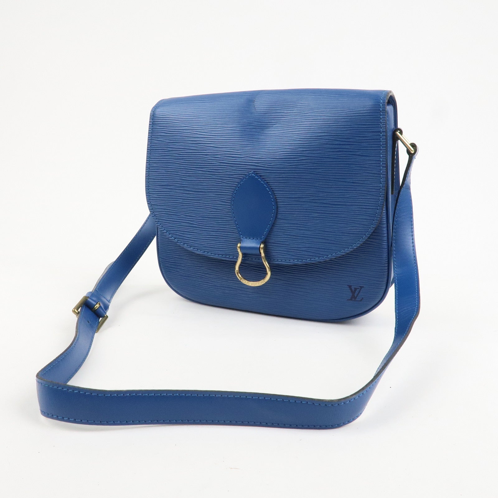 Louis Vuitton Epi Saint Cloud Shoulder Bag Toledo Blue M52195