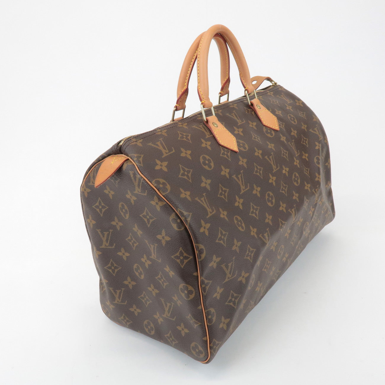 Louis Vuitton Monogram Speedy 40 Hand Bag Boston Bag Brown M41522