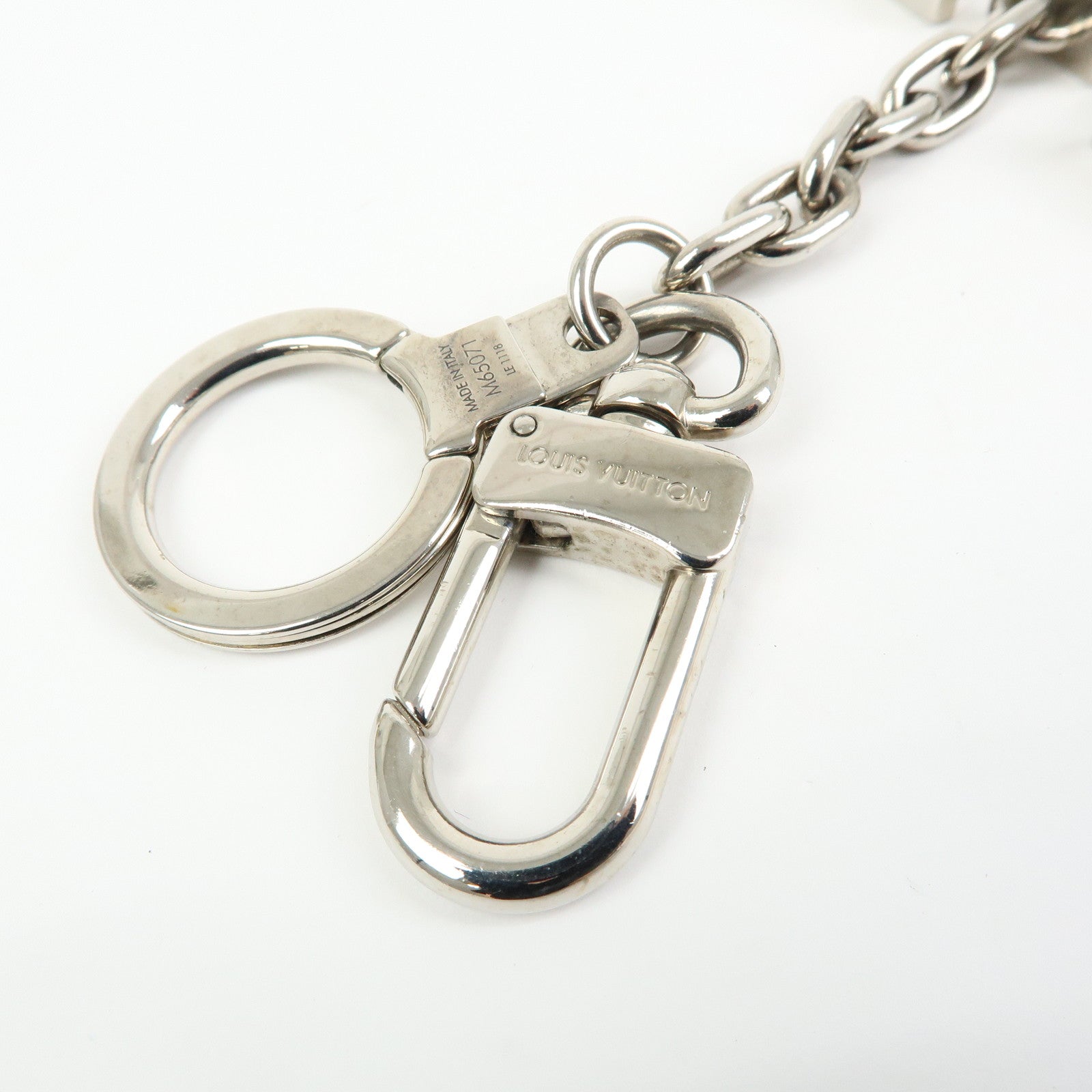 Louis Vuitton Porte Cles Initiales LV Bag Charm Silver M65071