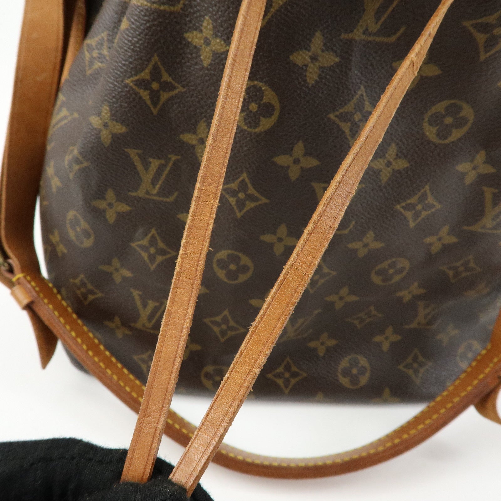 Louis Vuitton Monogram Petit Noe Shoulder Bag Brown M42226