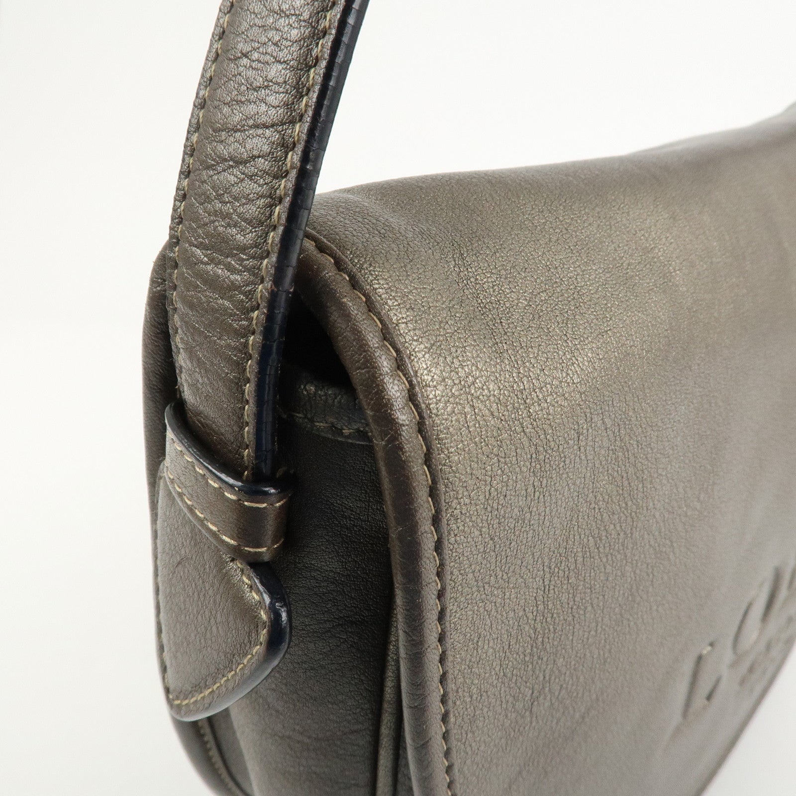 LOEWE Heritage Leather Shoulder Bag Crossbody Bag Bronze