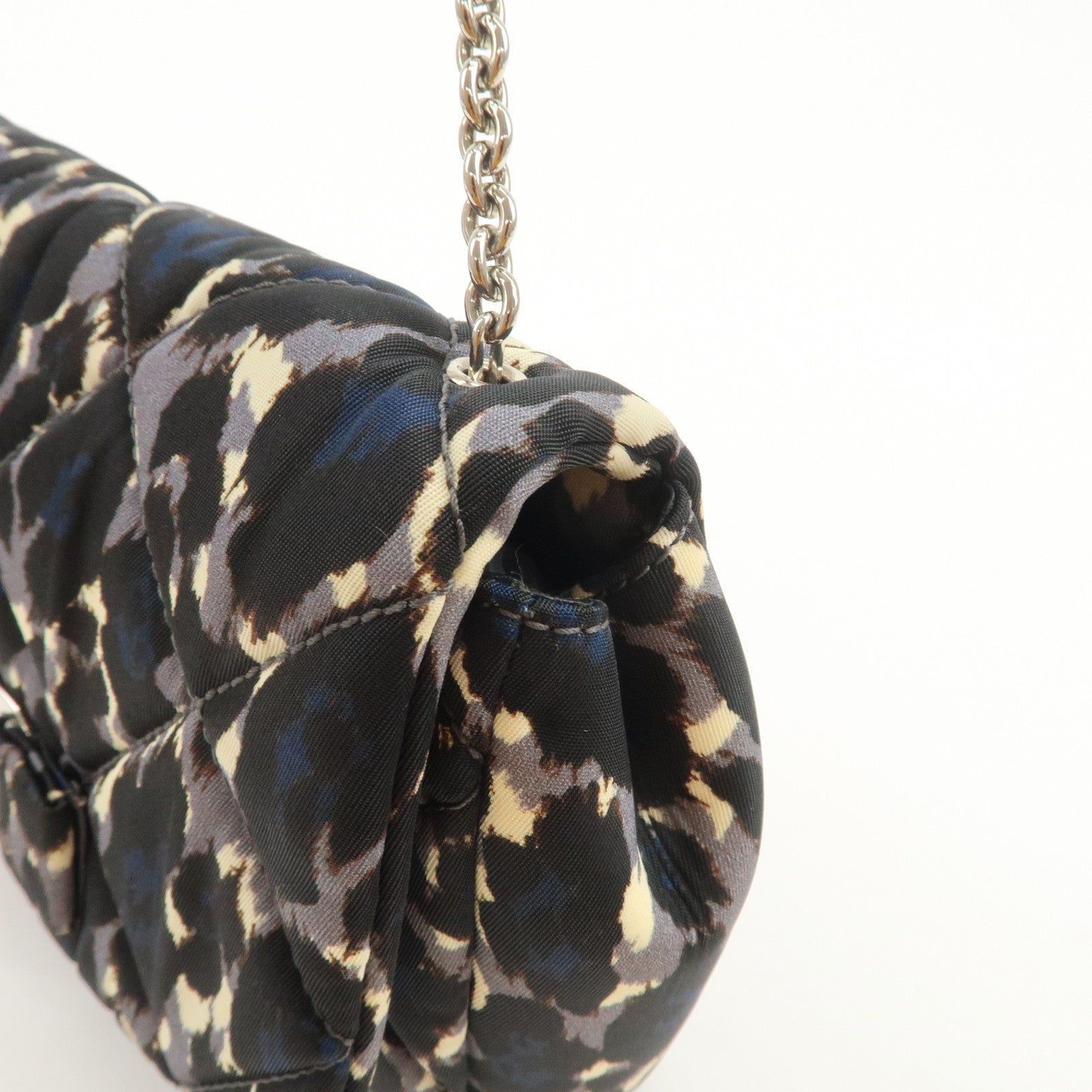 Ferragamo Vara Ribbon Nylon Shoulder Bag Crossbody Bag Black Blue