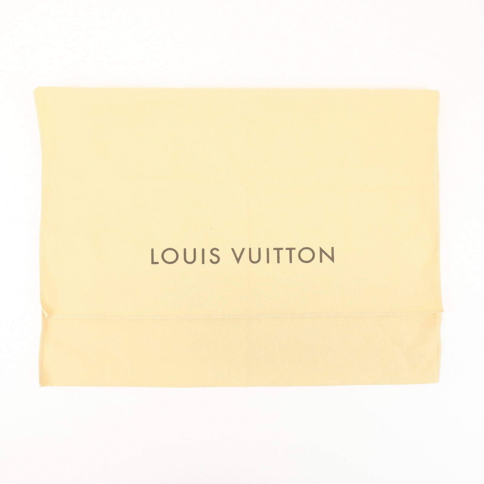 Louis Vuitton Set of 10 Dust Bag Storage Bag Flap Style Beige
