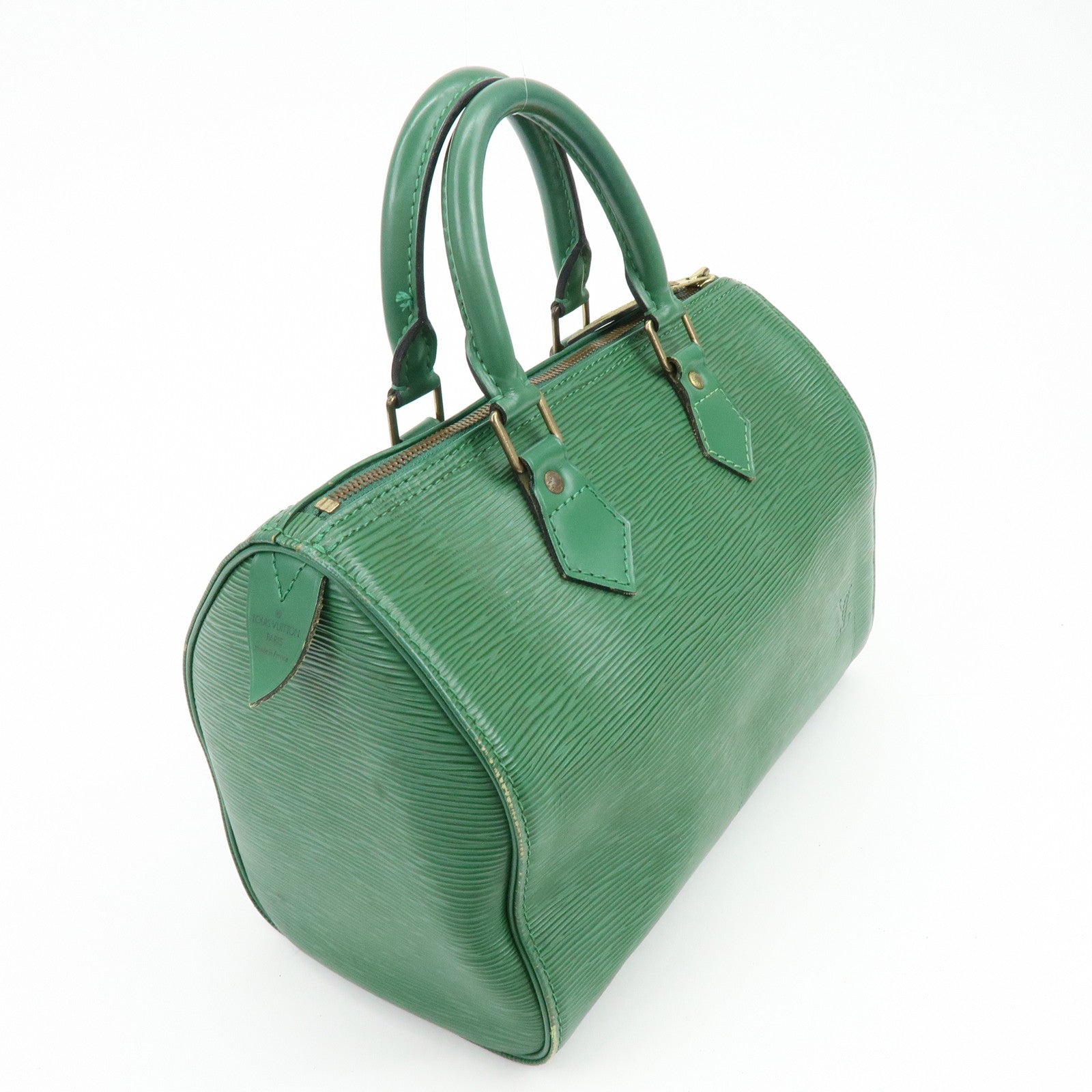 Louis Vuitton Epi Speedy 25 Hand Bag Boston Bag Borneo Green M43014