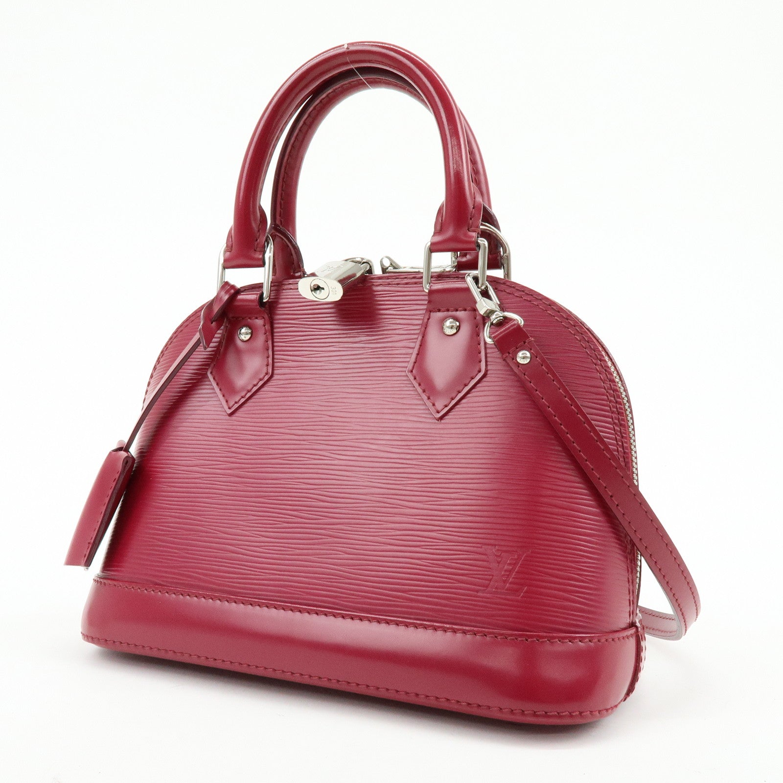 Louis Vuitton Epi Alma BB 2Way Hand Bag Shoulder Bag Fuchsia M40851