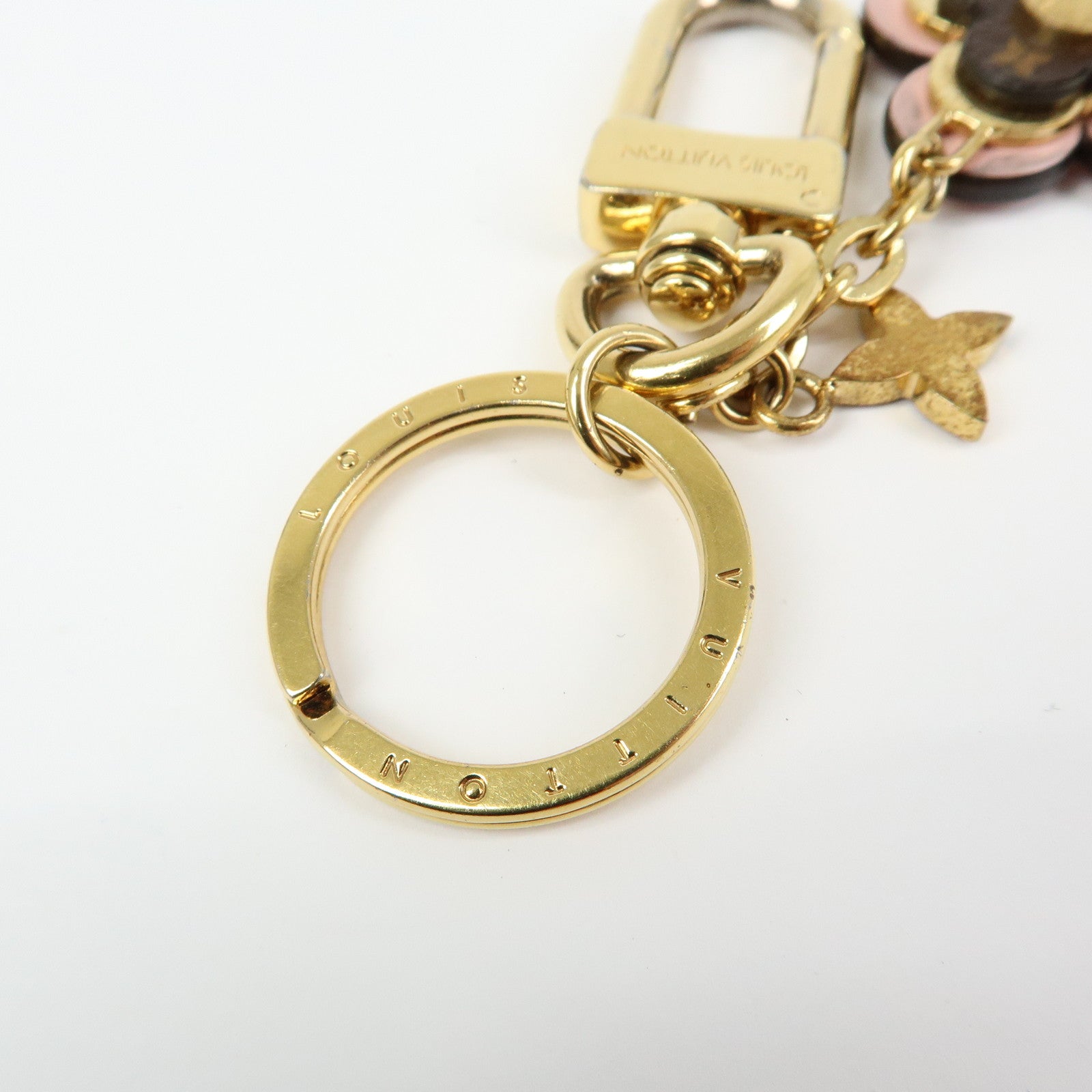 Louis Vuitton Porte Cles Blooming Flower BB Bag Charm Pink M63085