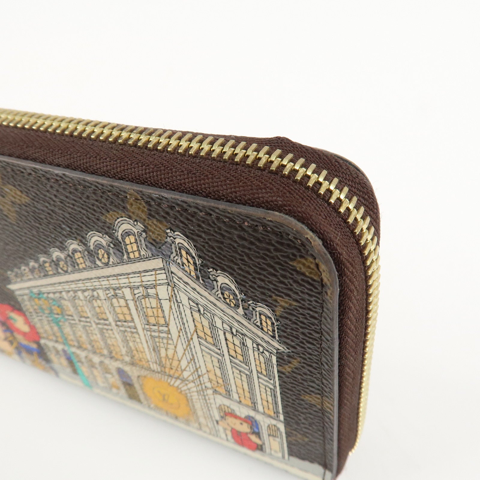 Louis Vuitton Monogram Vivienne Zippy Long Wallet Brown M81544 Used