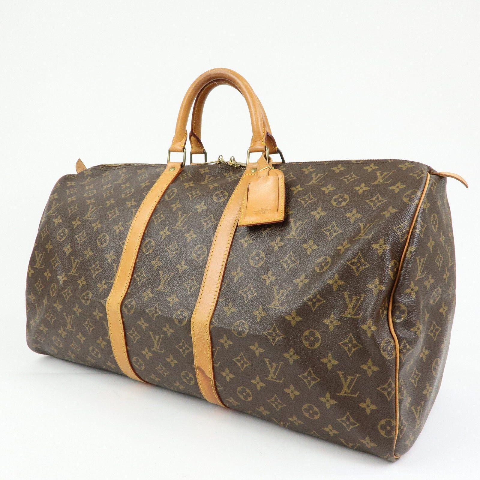 Louis Vuitton Monogram Keep All 55 Boston Bag Brown M41424