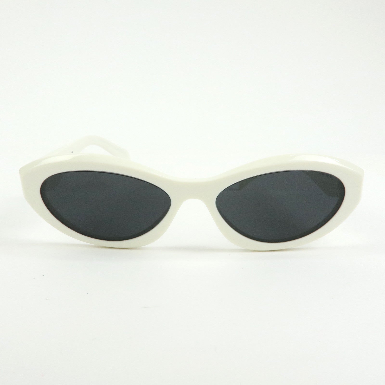 Prada Logo Plastic Sunglasses 55□16 White SPR 26Z