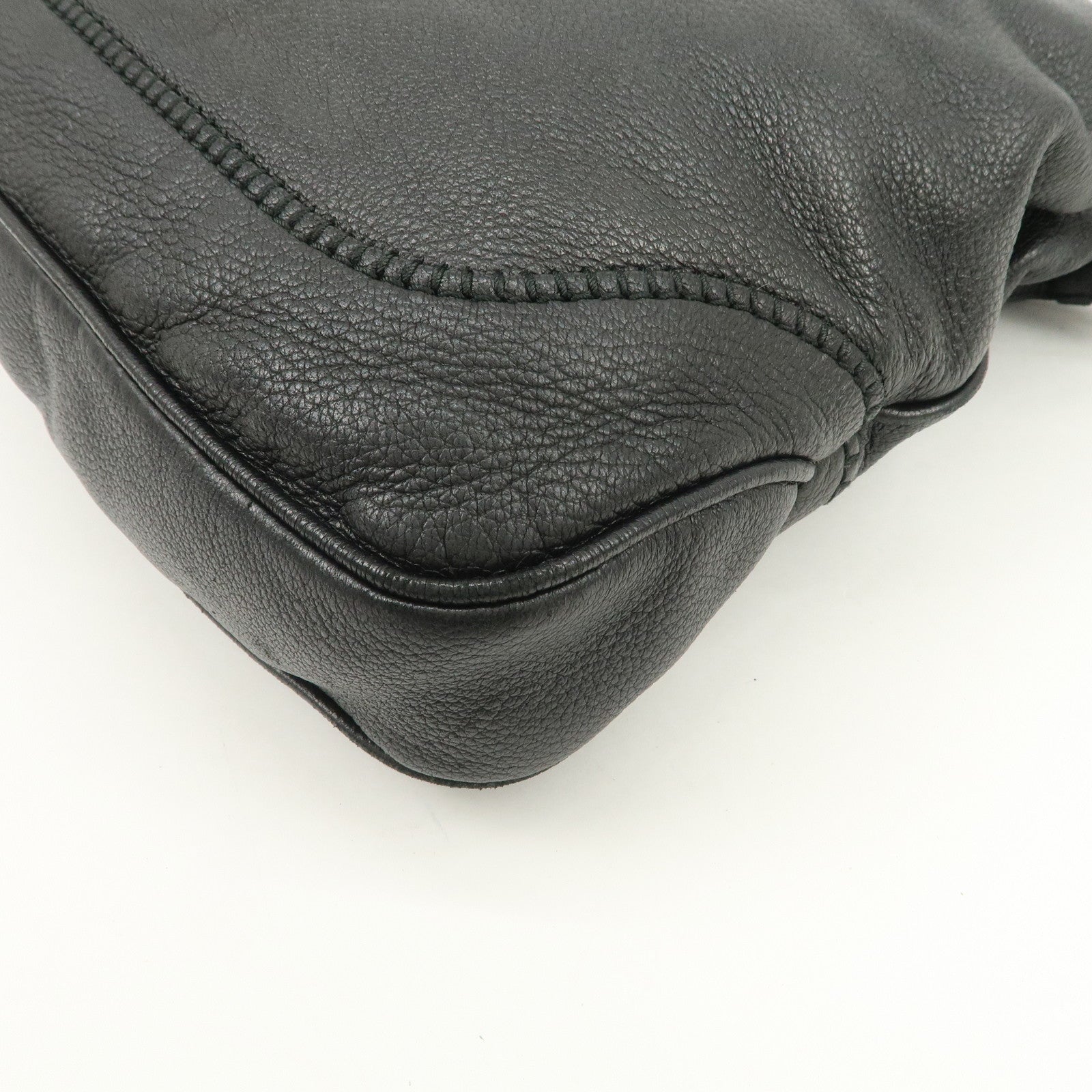 GUCCI New Jackie Leather 2Way Shoulder Hand Bag Black 246907