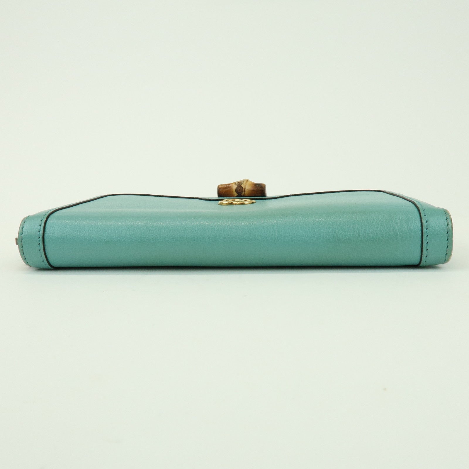 GUCCI Bamboo GG Marmont Leather Round Zippy Long Wallet 658634