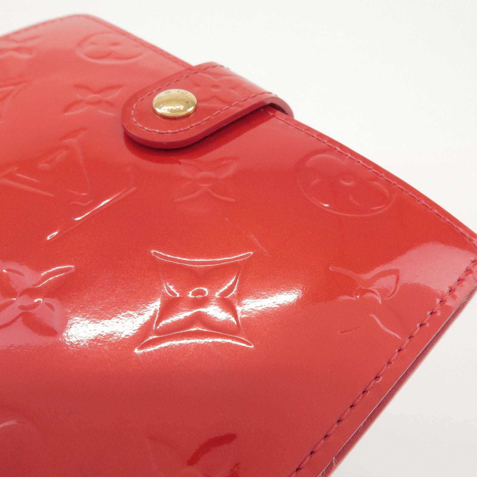 Louis Vuitton Monogram Vernis Agenda PM Pomme d'Amour Red R21016