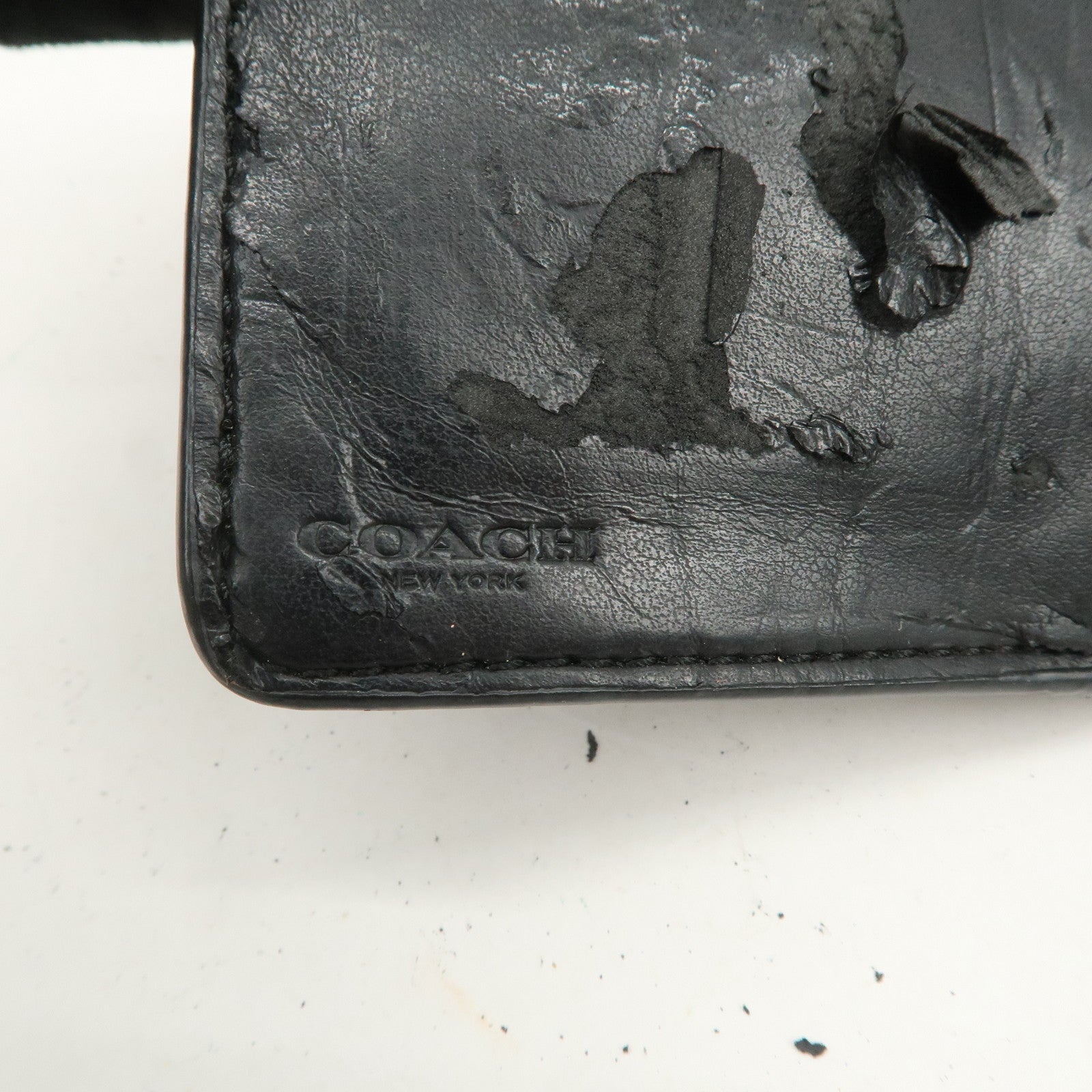 COACH Set of 5 Signature PVC Leather Compact Wallets Brown Red