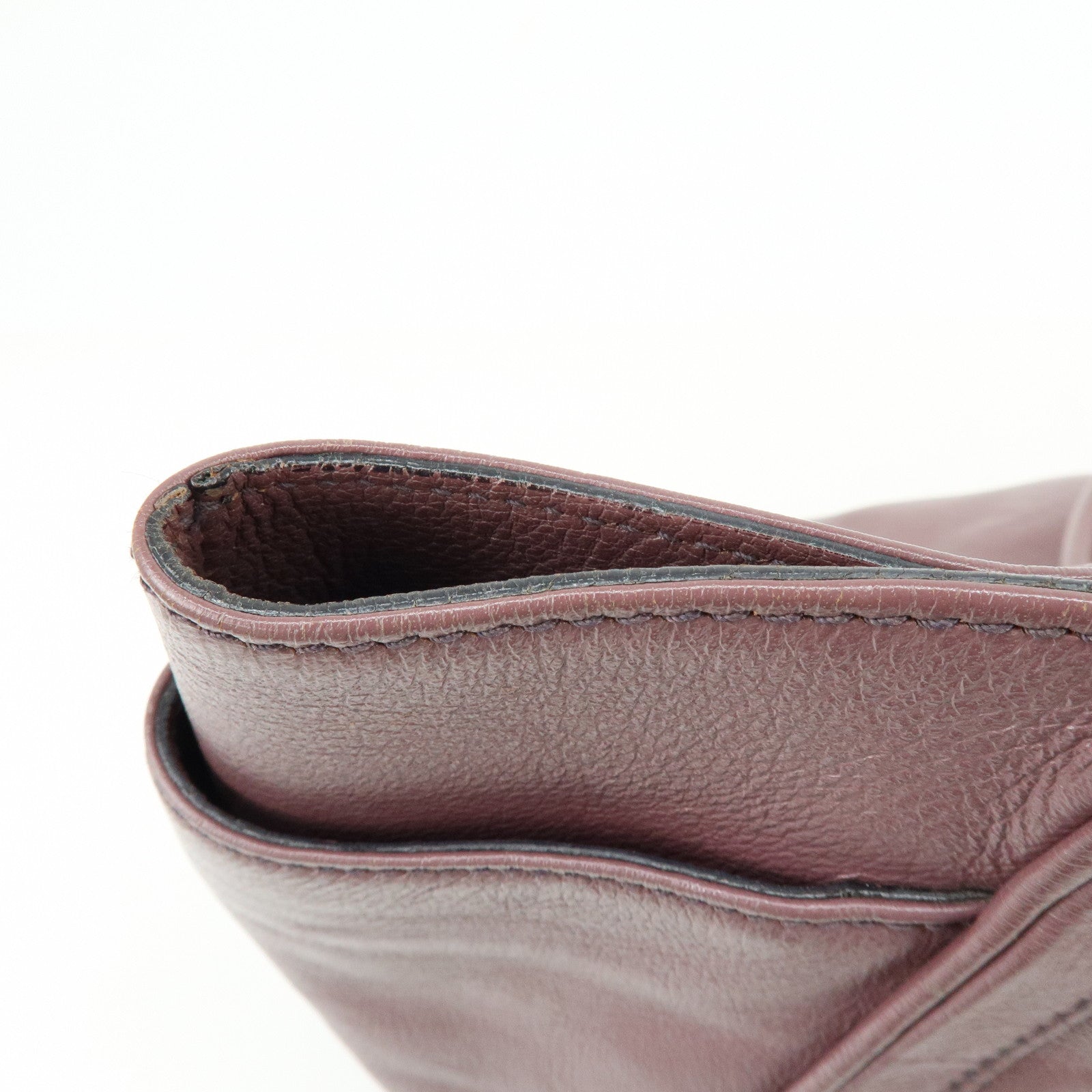 Ferragamo Gancini Leather Tote Bag Hand Bag Light Purple