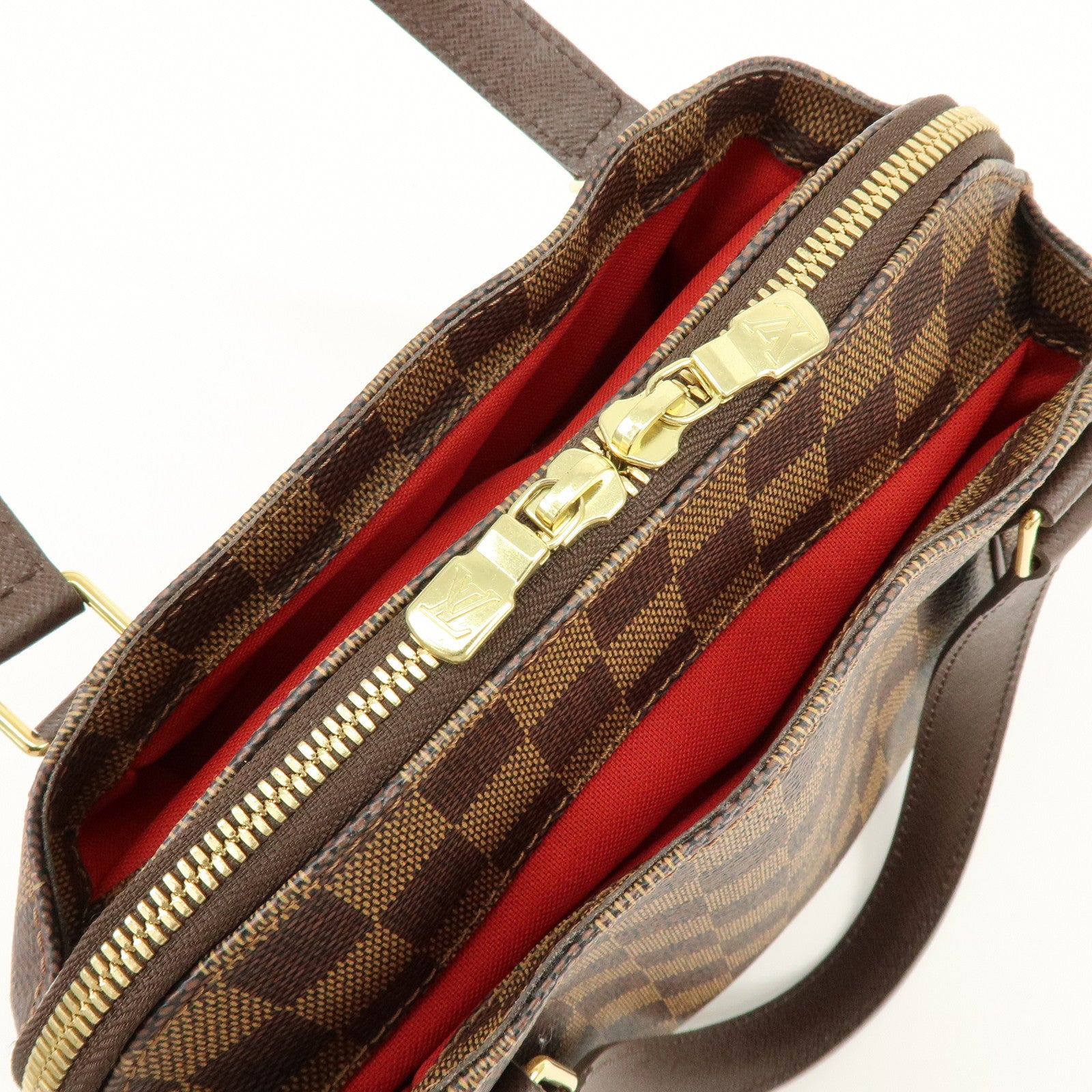 Louis Vuitton Damier Canvas Belem PM Hand Bag Brown N51173