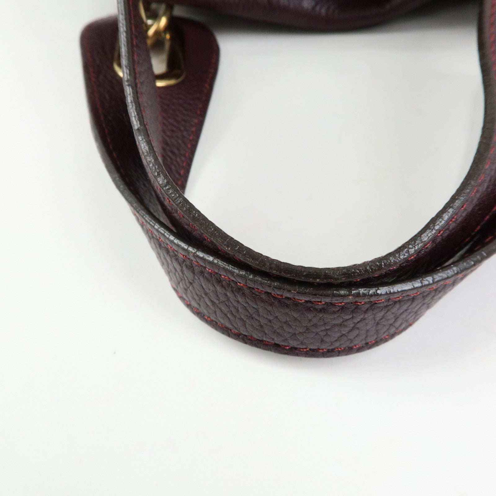 Chloe Paraty Leather 2Way Bag Shoulder Bag Hand Bag Purple